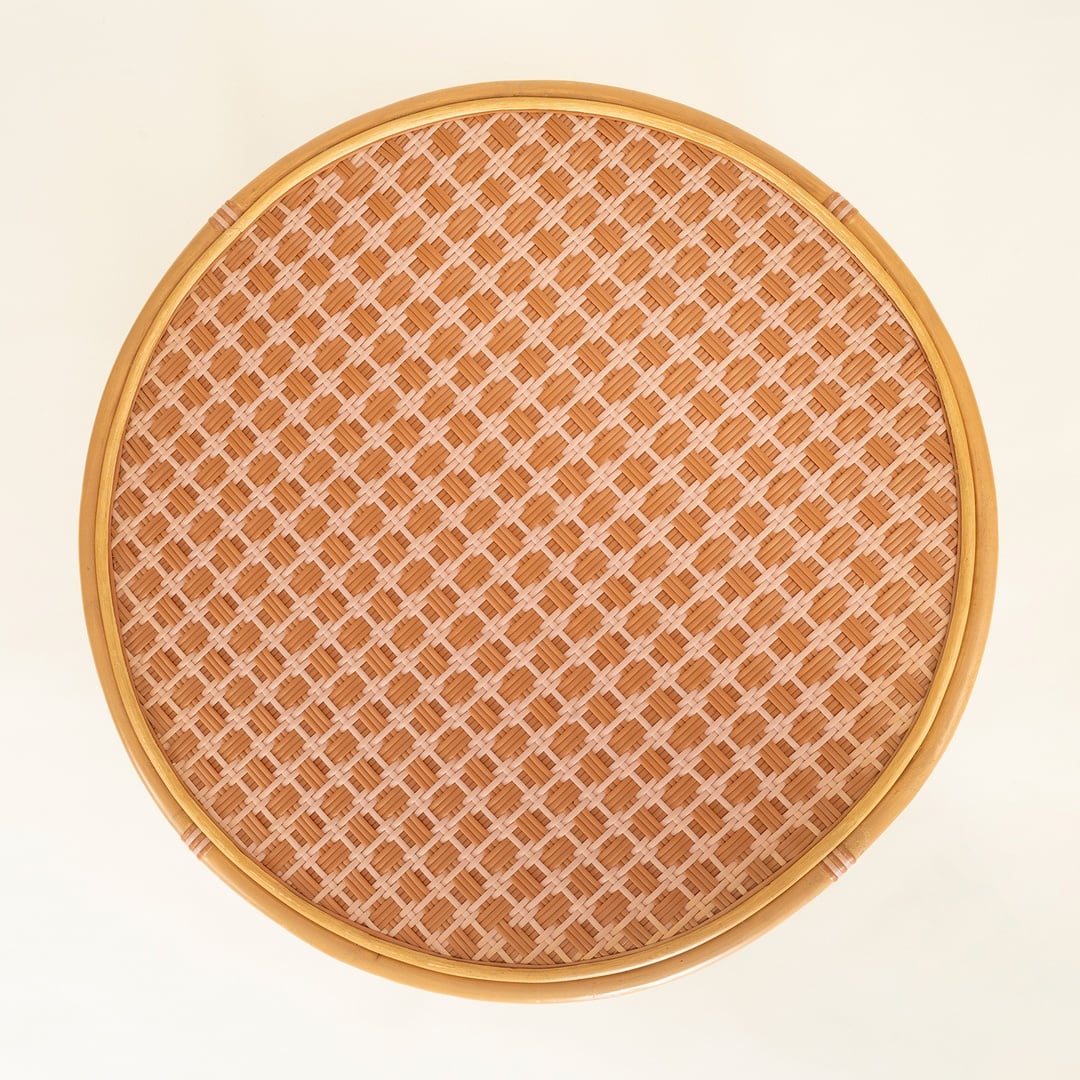 Java Rattan - Synthetıc Orta Sehpa 91.5x91.5x41 Cm Turuncu