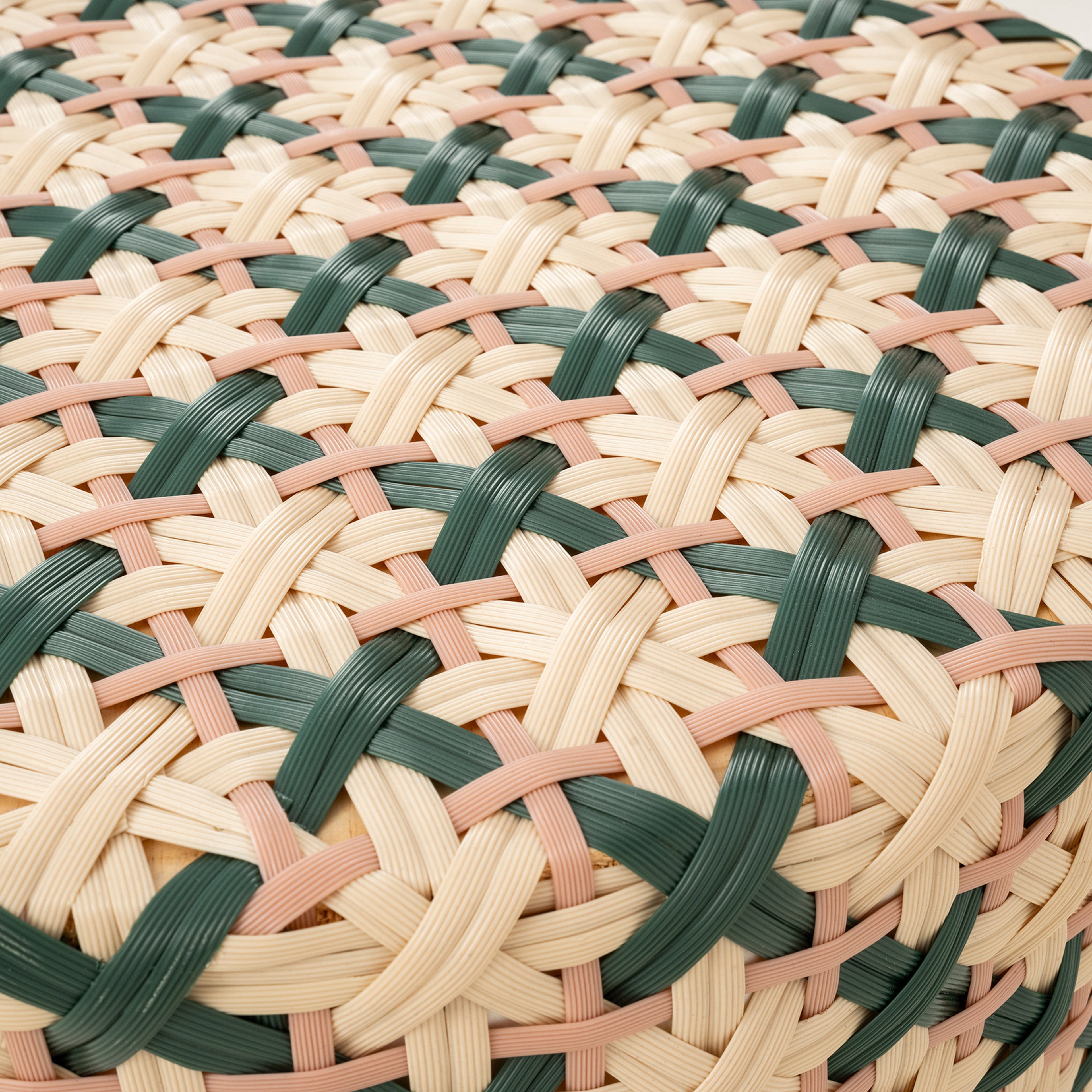 Java Rattan - Synthetıc Puf 40x40x45 Cm Yeşil