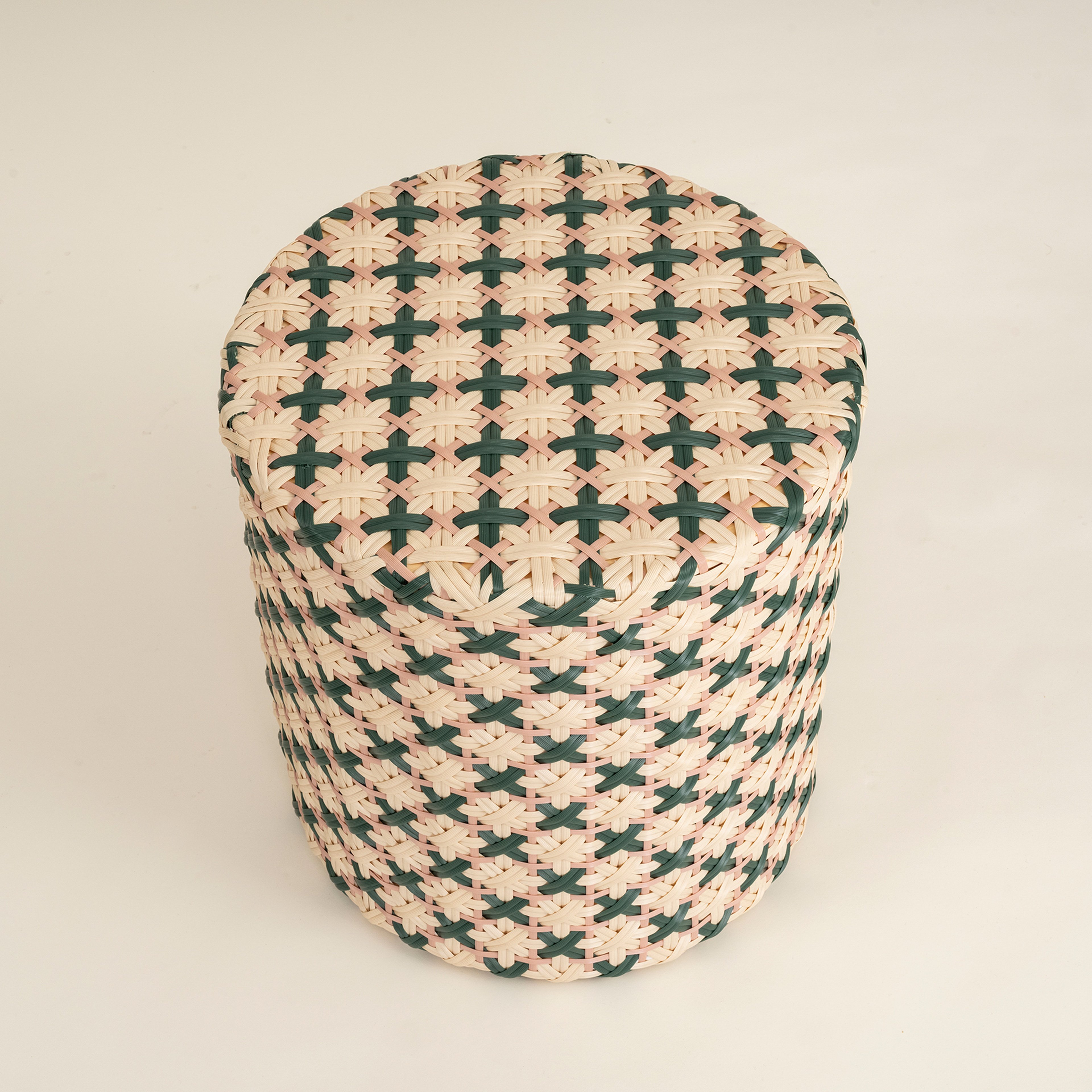 Java Rattan - Synthetıc Puf 40x40x45 Cm Yeşil