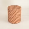 Java Rattan - Synthetıc Puf 40x40x45 Cm Turuncu