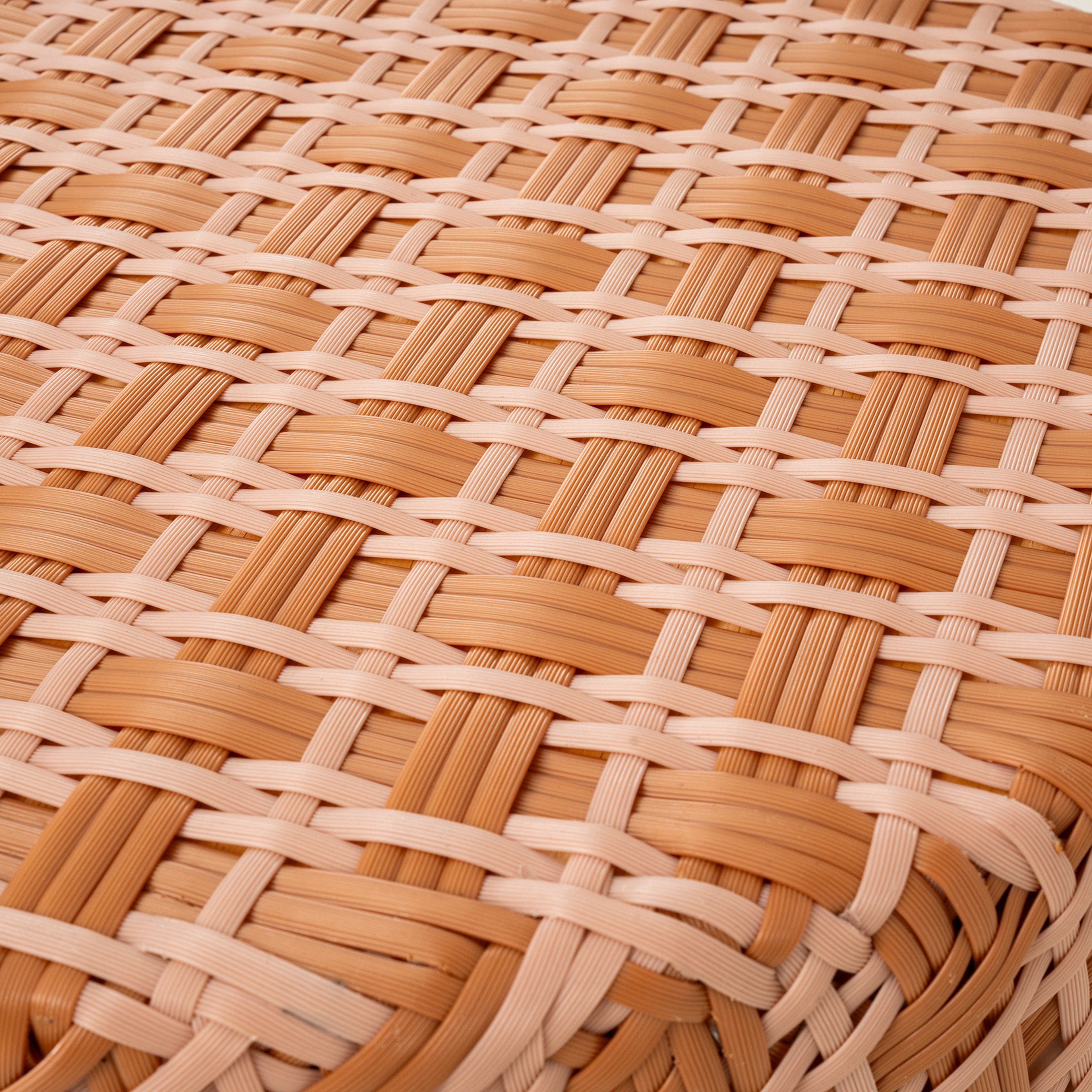 Java Rattan - Synthetıc Puf 40x40x45 Cm Turuncu