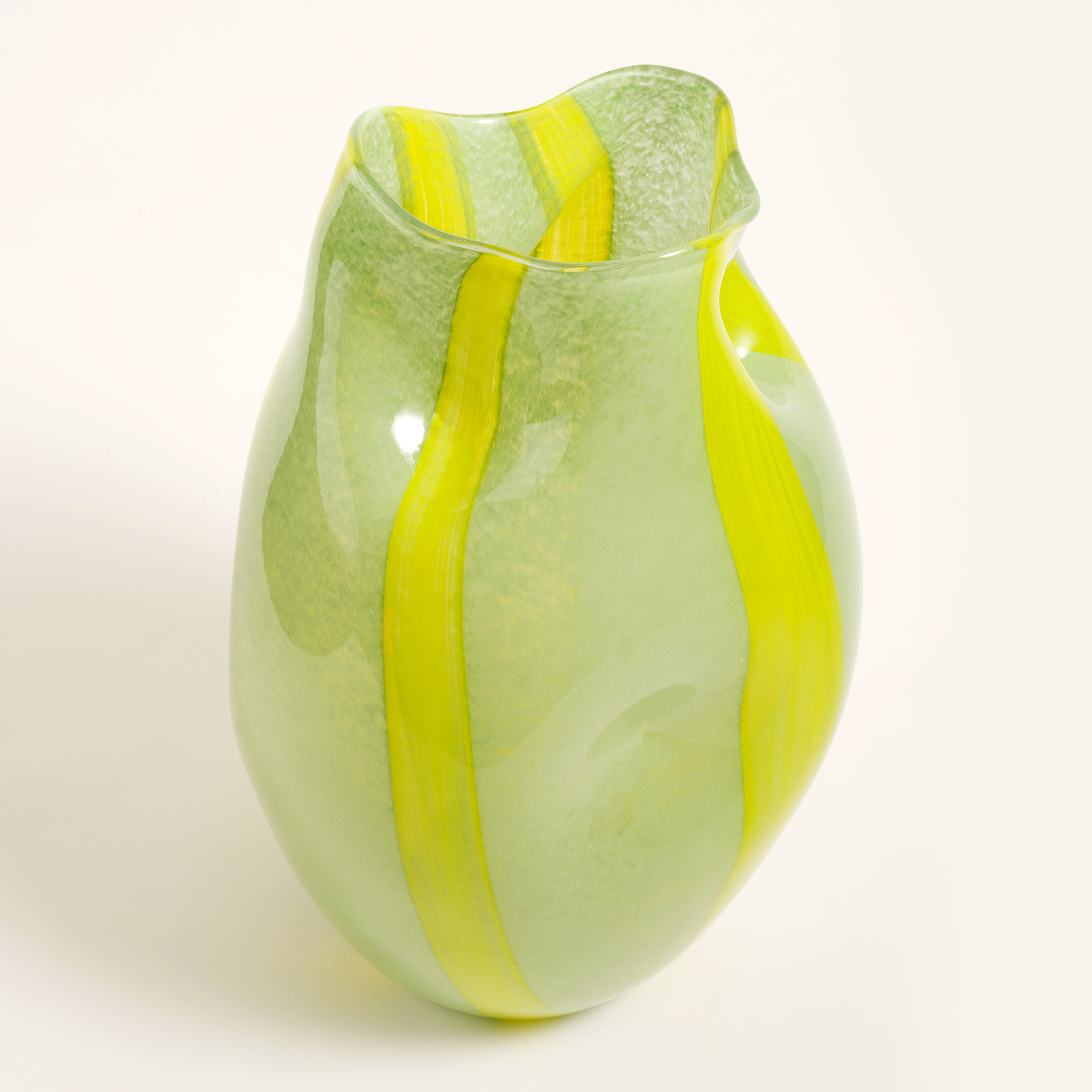 Macau Cam Vazo 35 Cm Yeşil