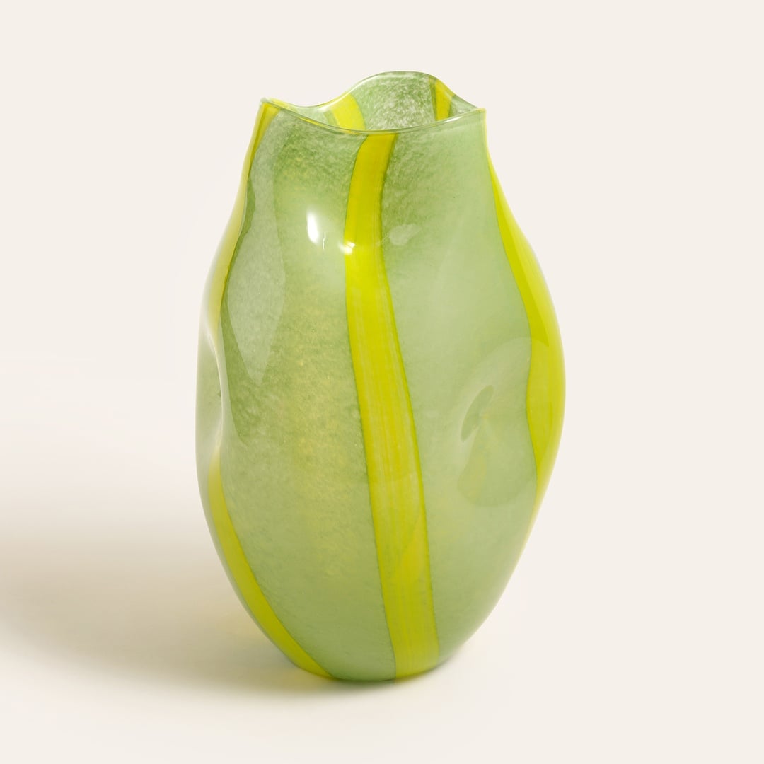 Macau Cam Vazo 35 Cm Yeşil