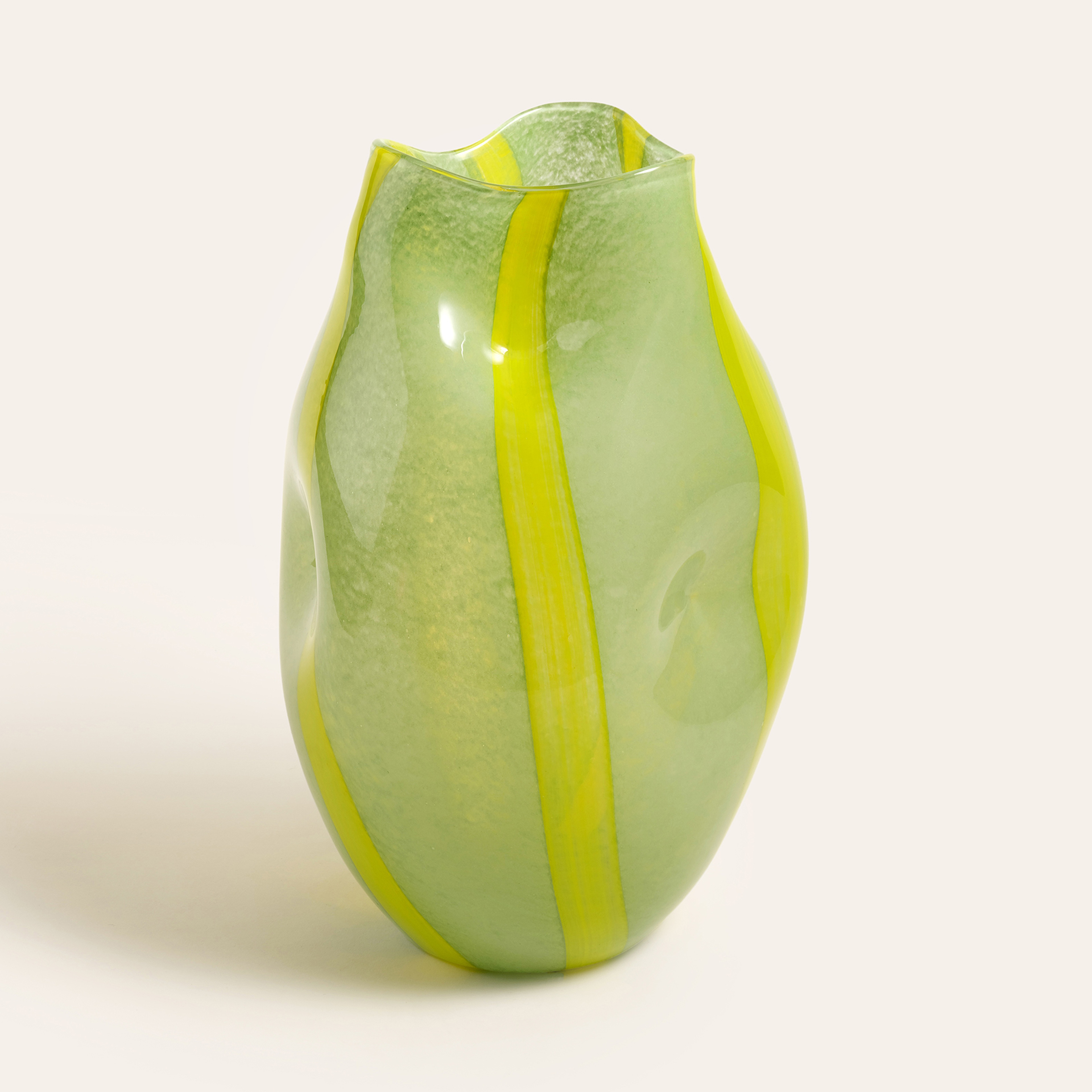 Macau Cam Vazo 35 Cm Yeşil