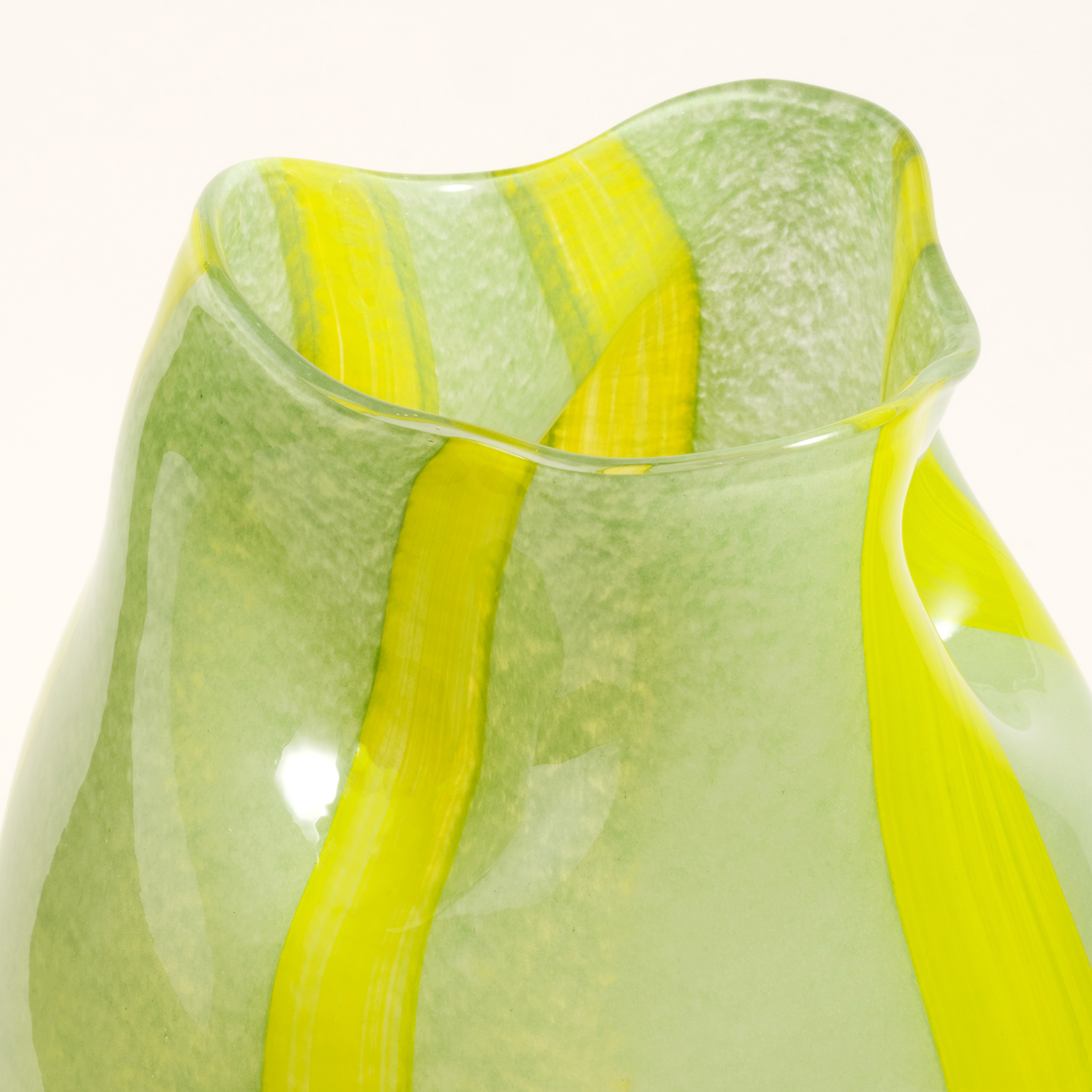 Macau Cam Vazo 35 Cm Yeşil