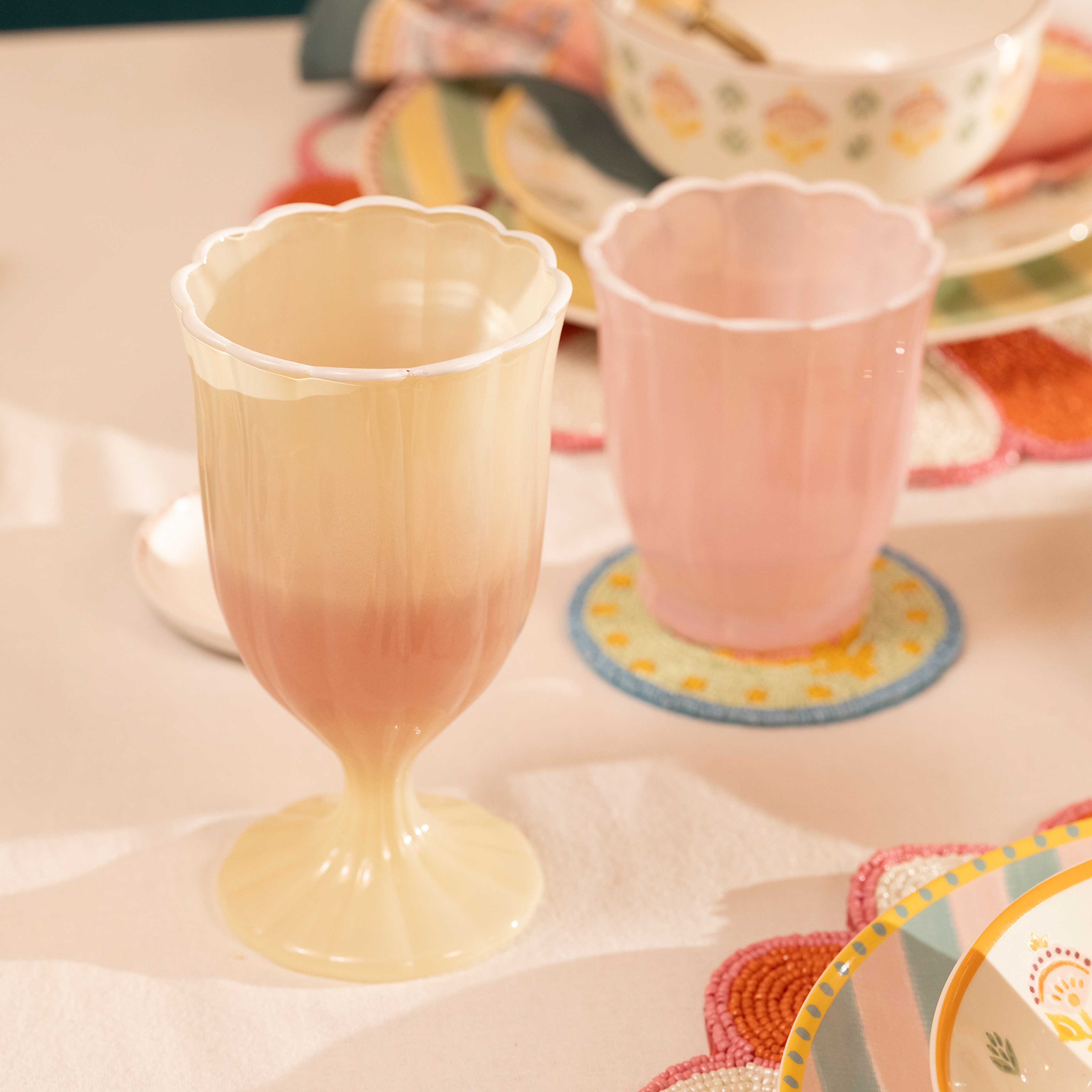 Loess Cam Kadeh 330 Ml Sarı