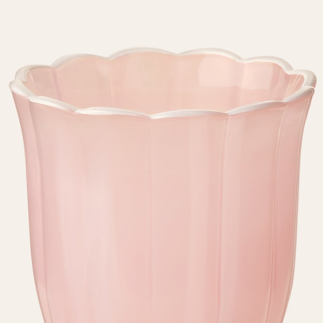 Loess Cam Su Bardağı 380 Ml Pembe