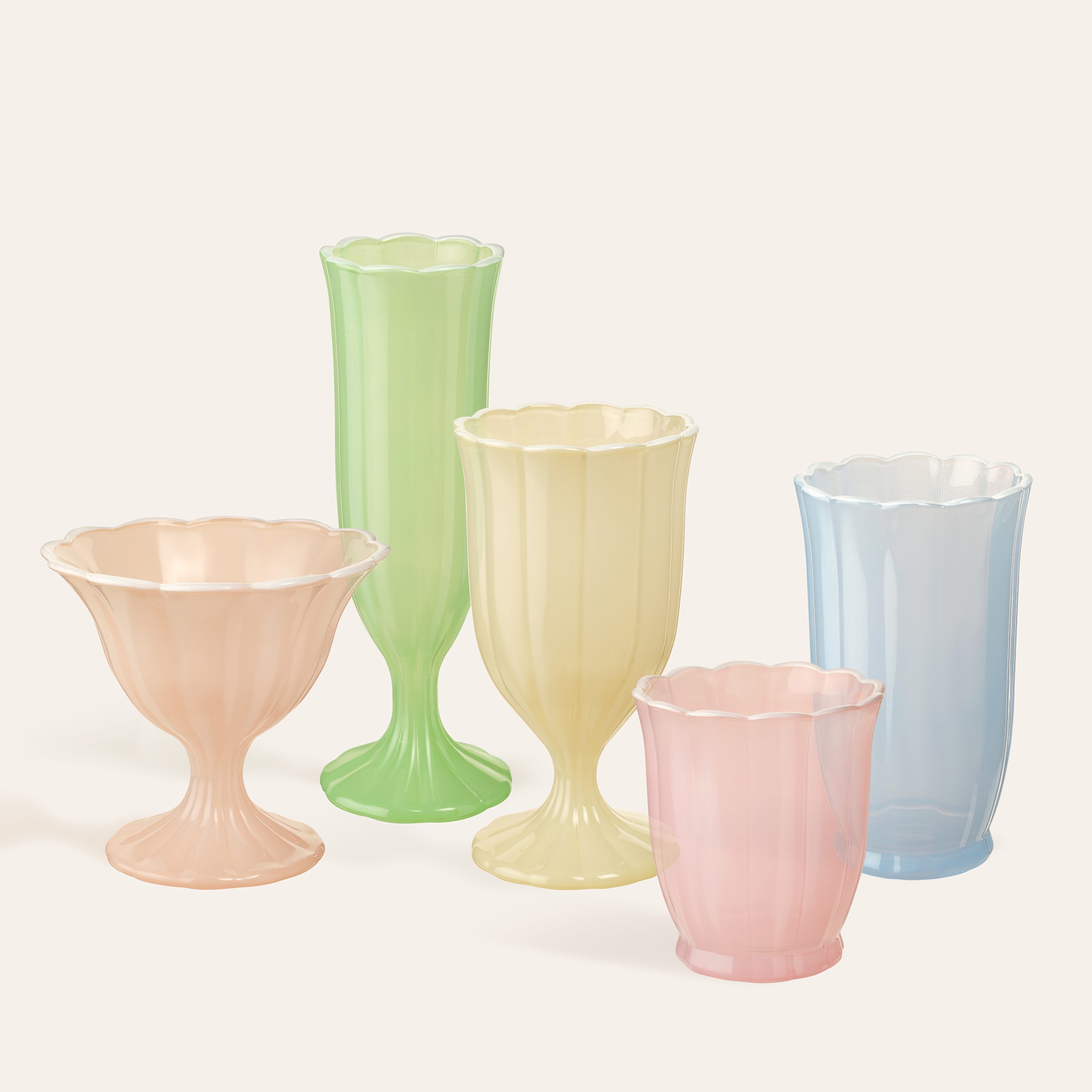 Loess Cam Su Bardağı 380 Ml Pembe