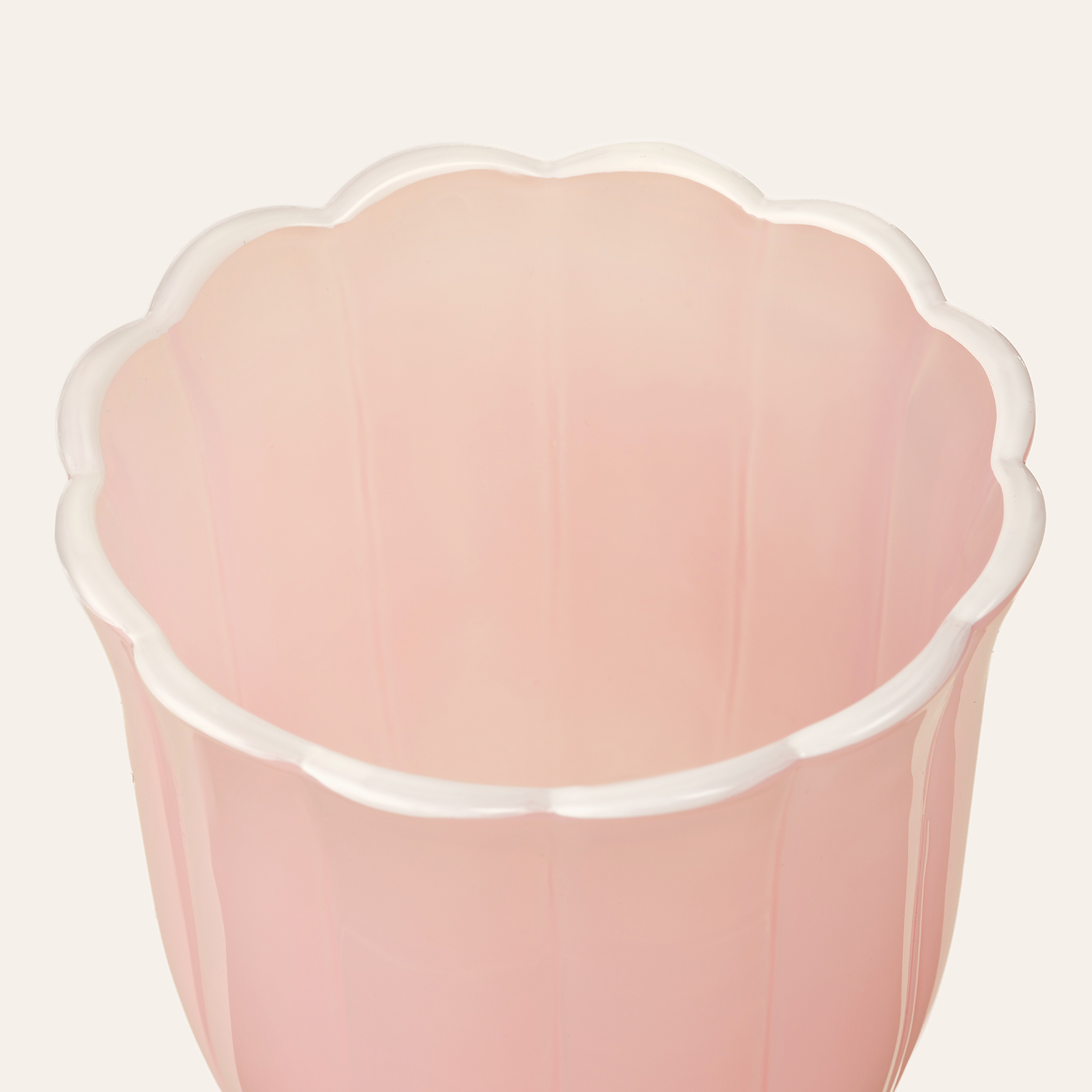 Loess Cam Su Bardağı 380 Ml Pembe