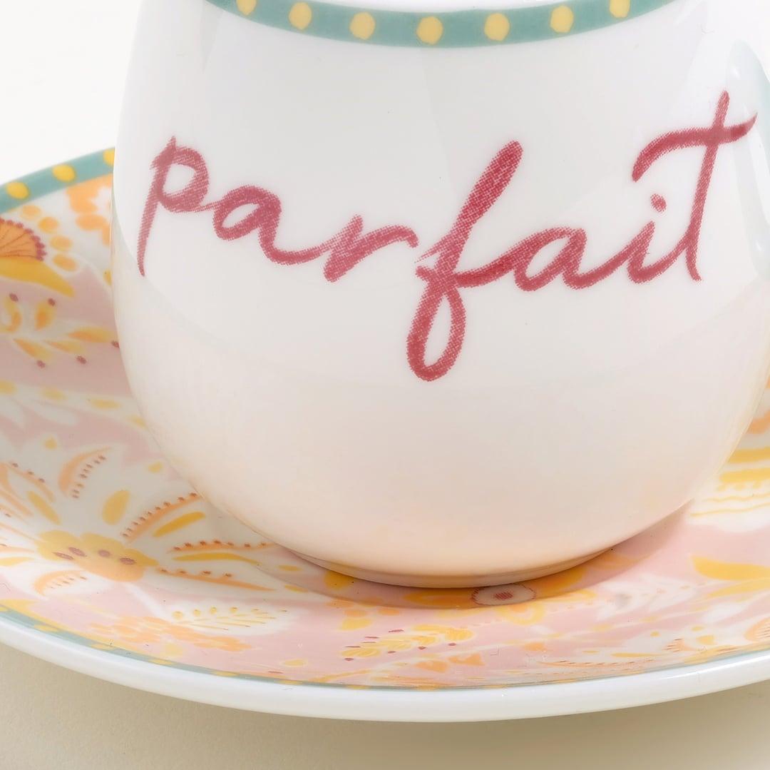 Luohu Porselen Kahve Seti 5x5x6 Cm Renkli