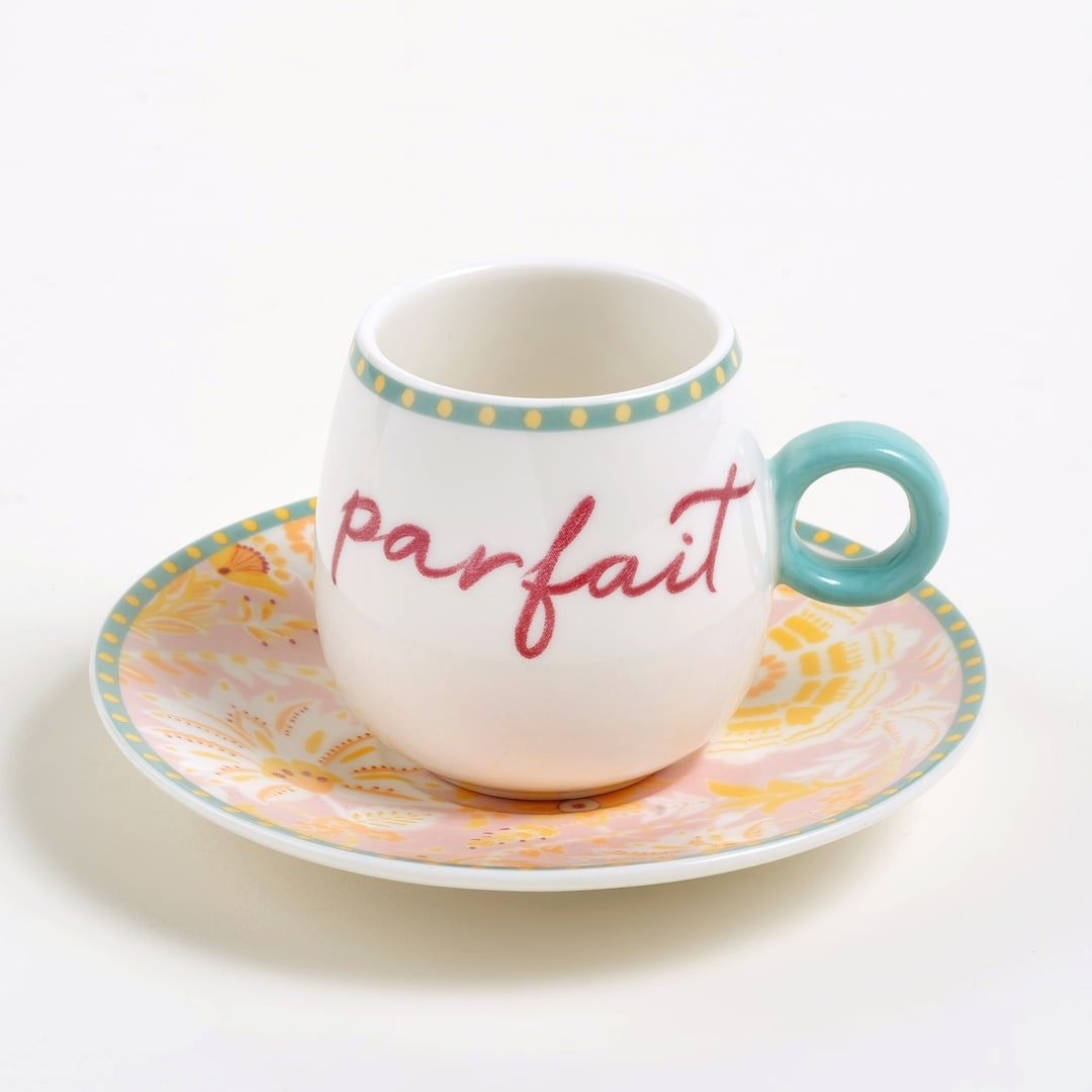 Luohu Porselen Kahve Seti 5x5x6 Cm Renkli