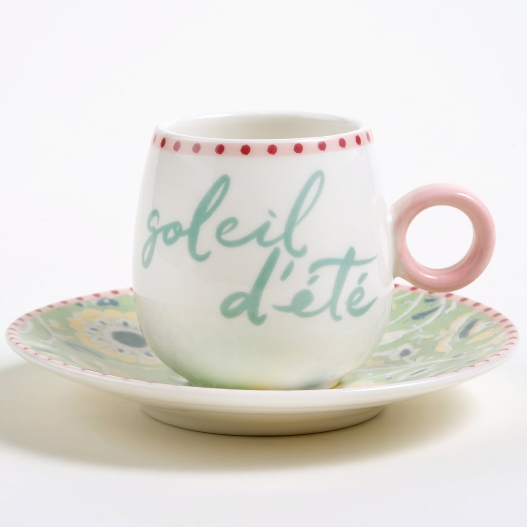 Luohu Porselen Kahve Seti 90 Ml Renkli