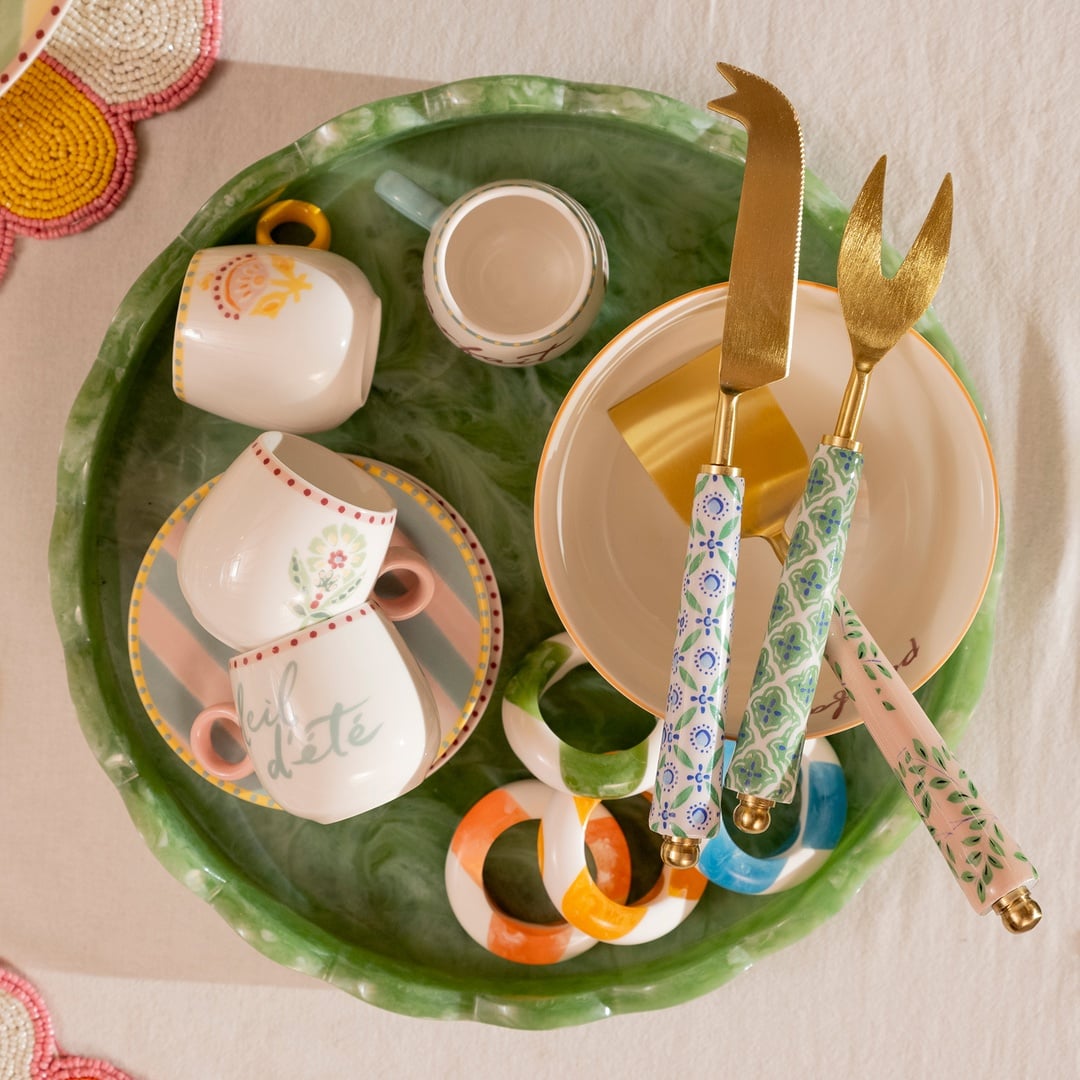 Luohu Porselen Kahve Seti 90 Ml Renkli