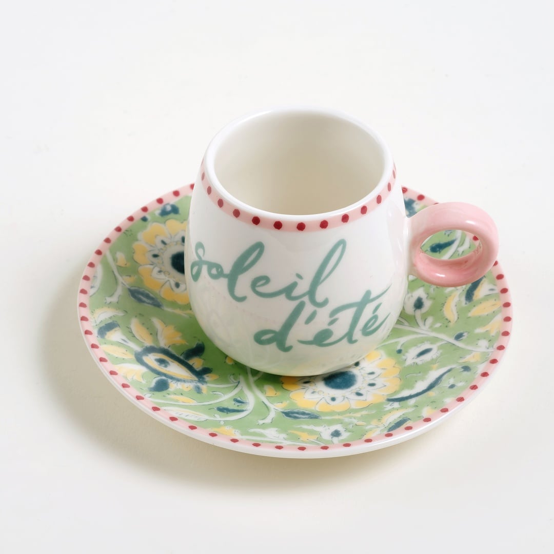 Luohu Porselen Kahve Seti 90 Ml Renkli