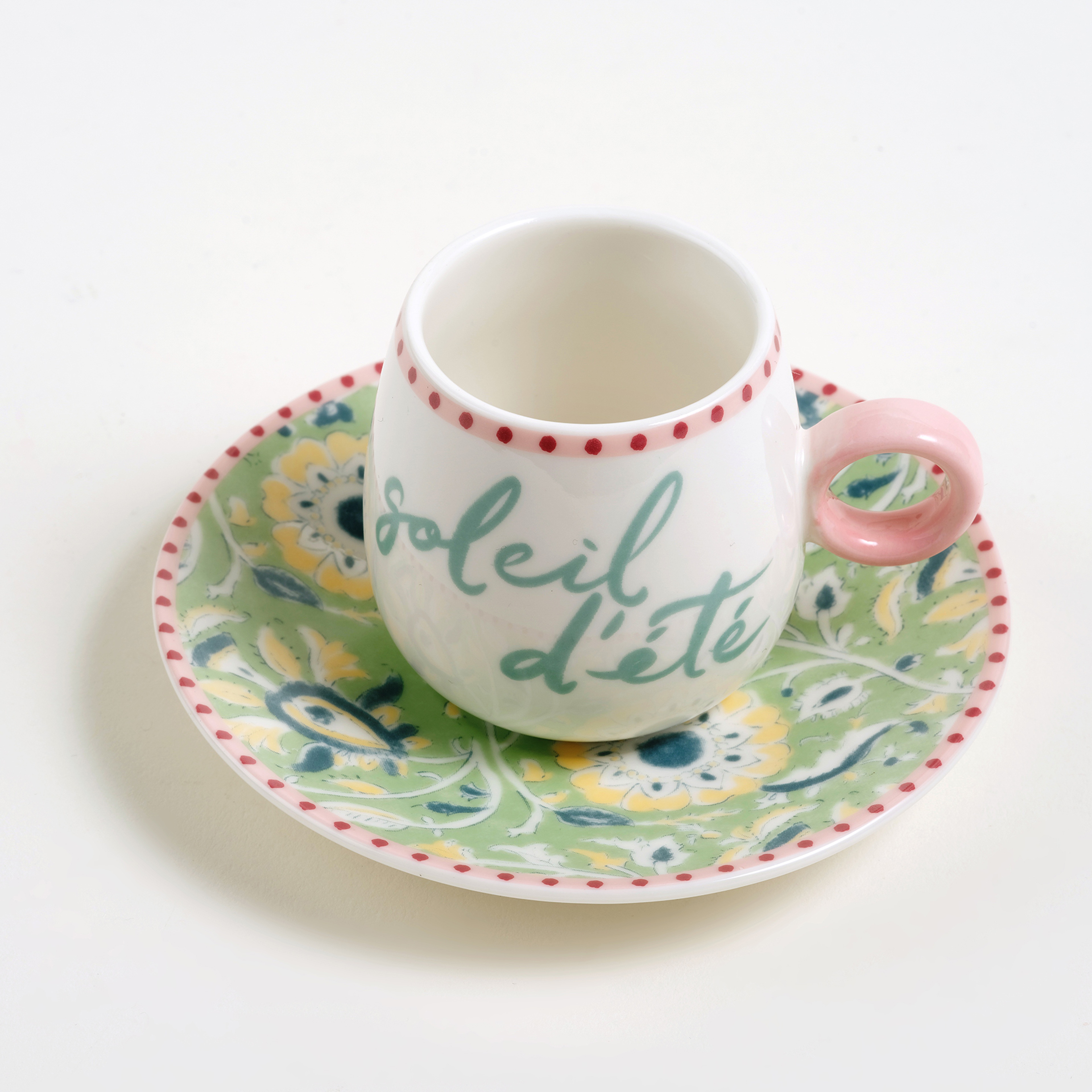 Luohu Porselen Kahve Seti 90 Ml Renkli