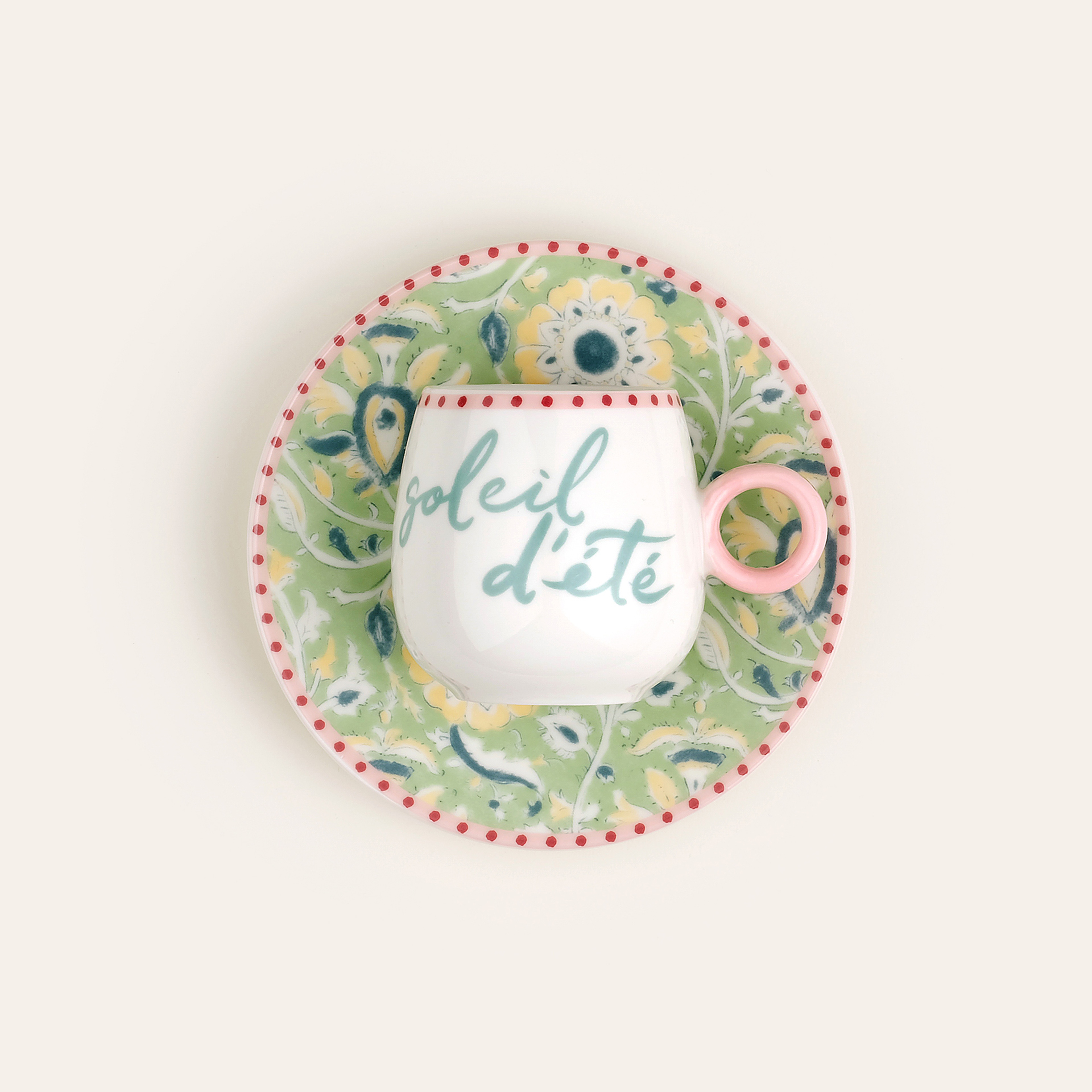 Luohu Porselen Kahve Seti 90 Ml Renkli