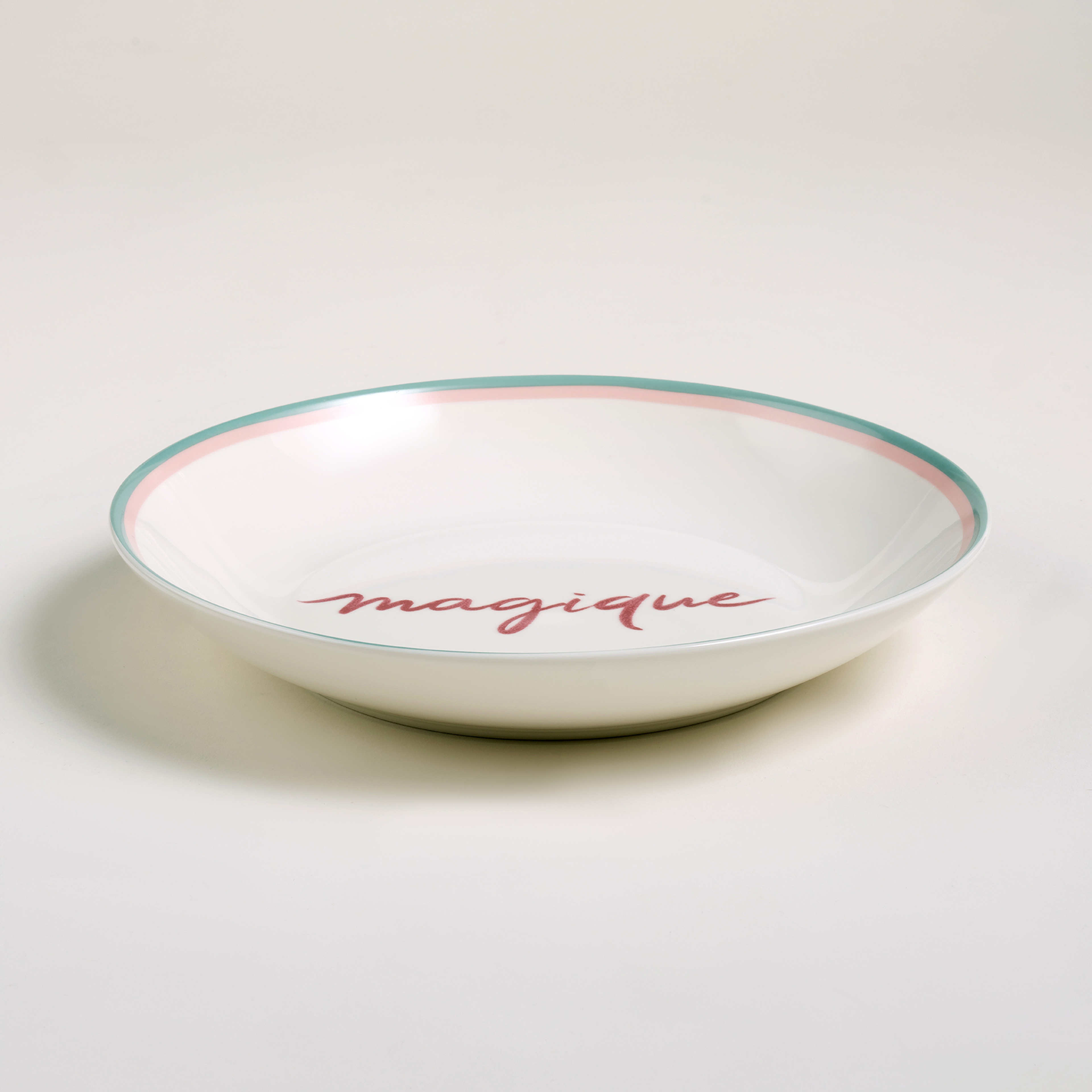 Luohu Porselen Çukur Tabak 21x21x4 Cm Renkli