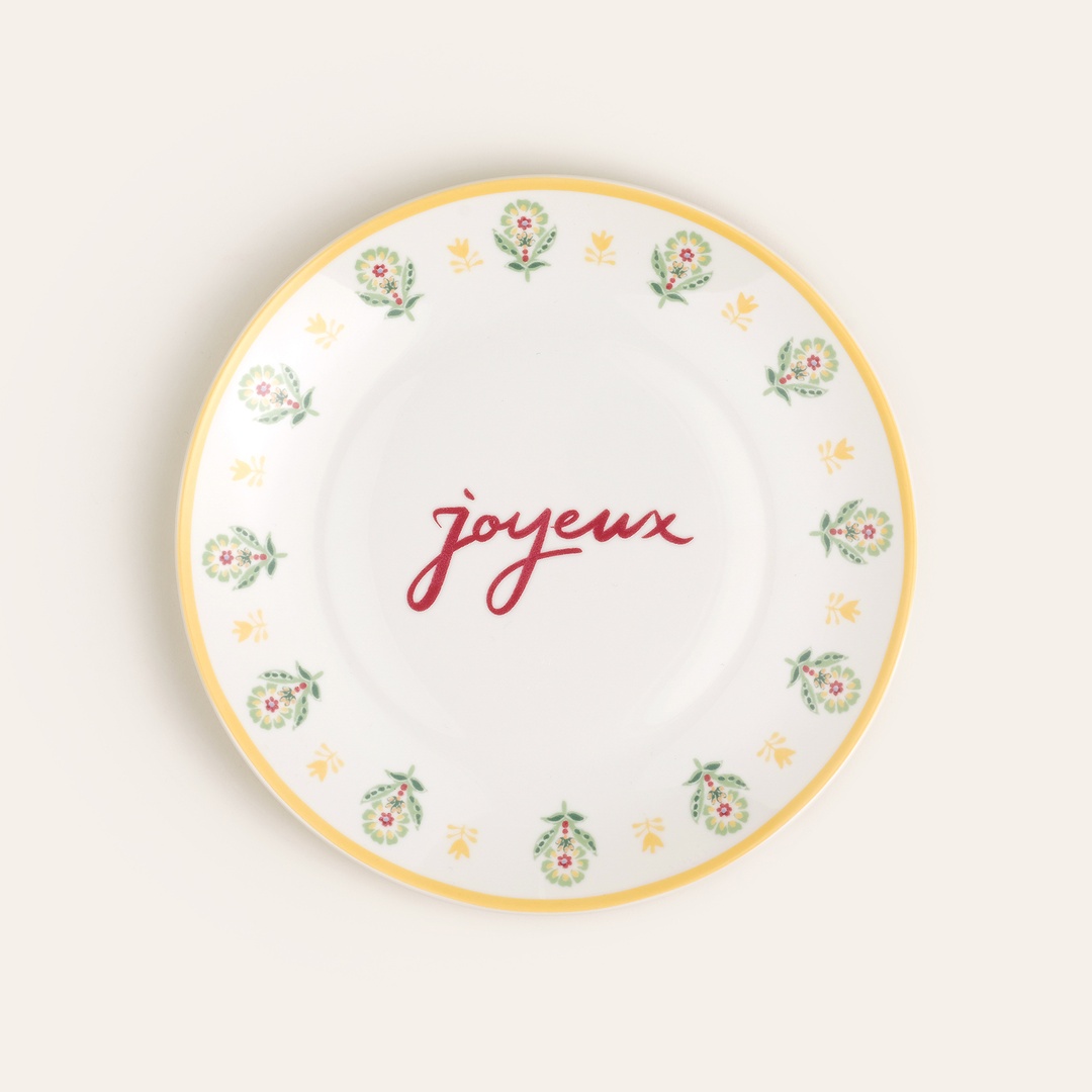 Luohu Porselen Pasta Tabağı 20x20x2 Cm Renkli