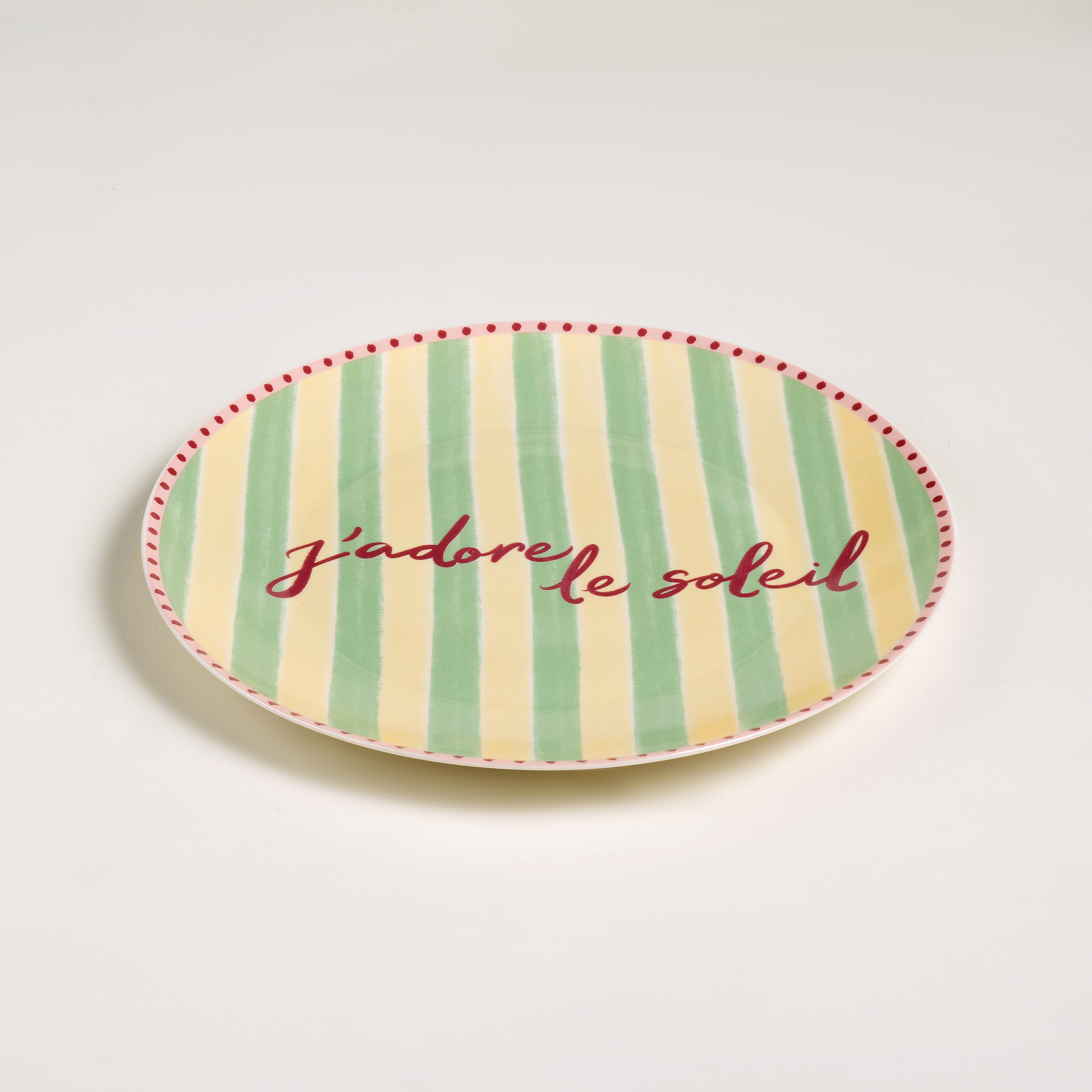 Luohu Porselen Servis Tabağı 27x27x3 Cm Renkli