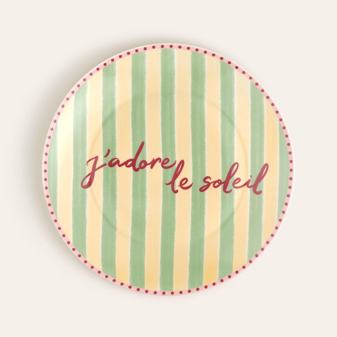 Luohu Porselen Servis Tabağı 27x27x3 Cm Renkli