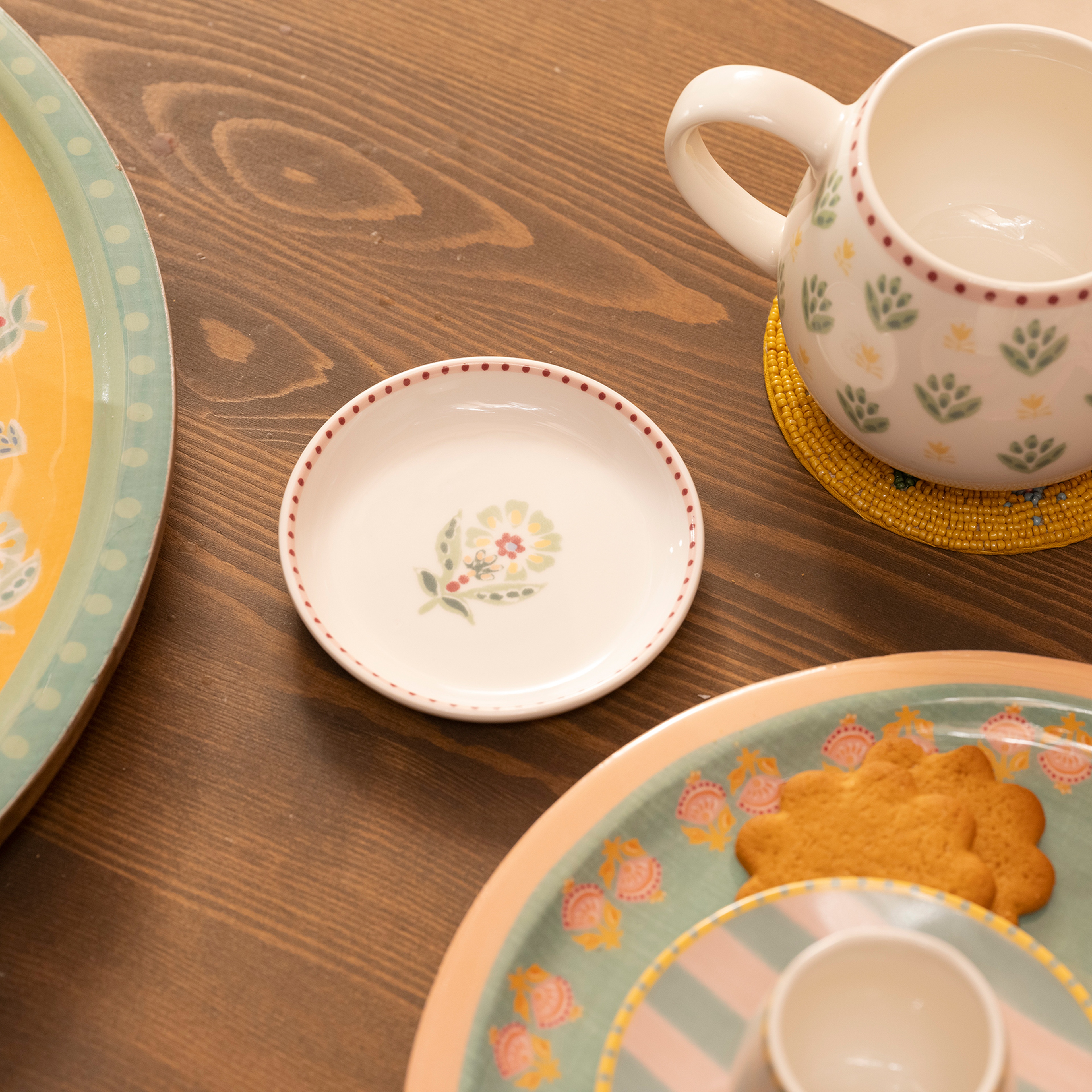 Luohu Porselen Tabak 10x10x1 Cm Renkli