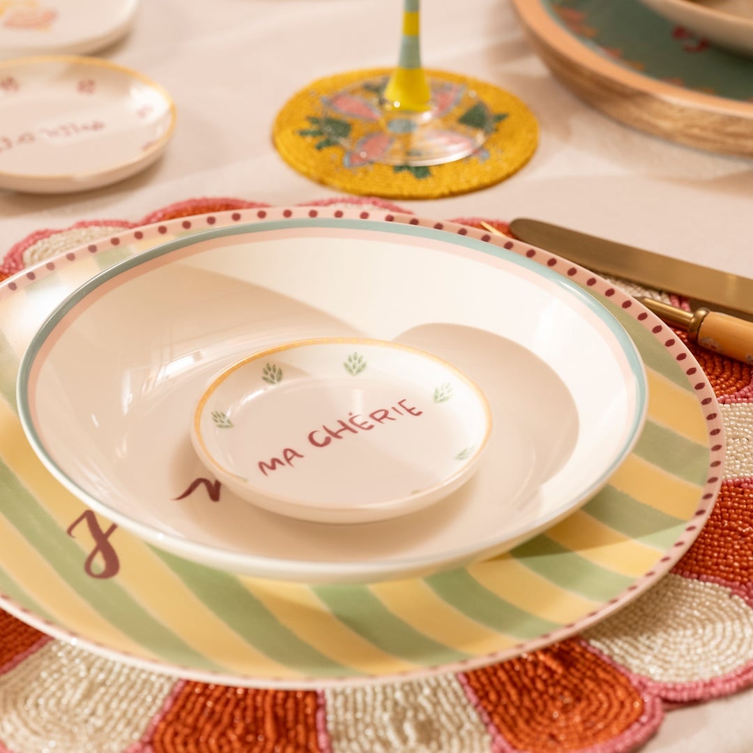 Luohu Porselen Tabak 10x10x1 Cm Renkli