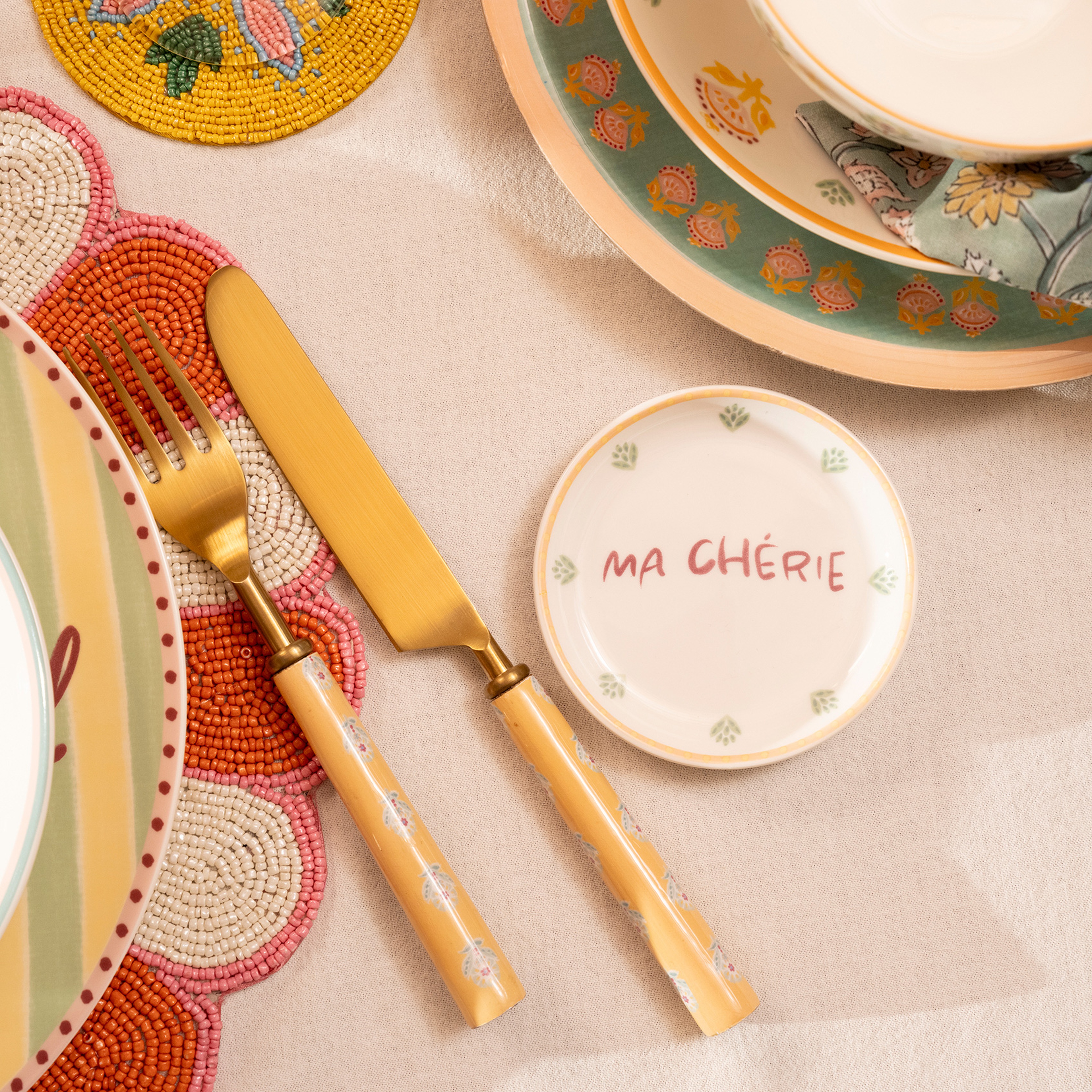 Luohu Porselen Tabak 10x10x1 Cm Renkli