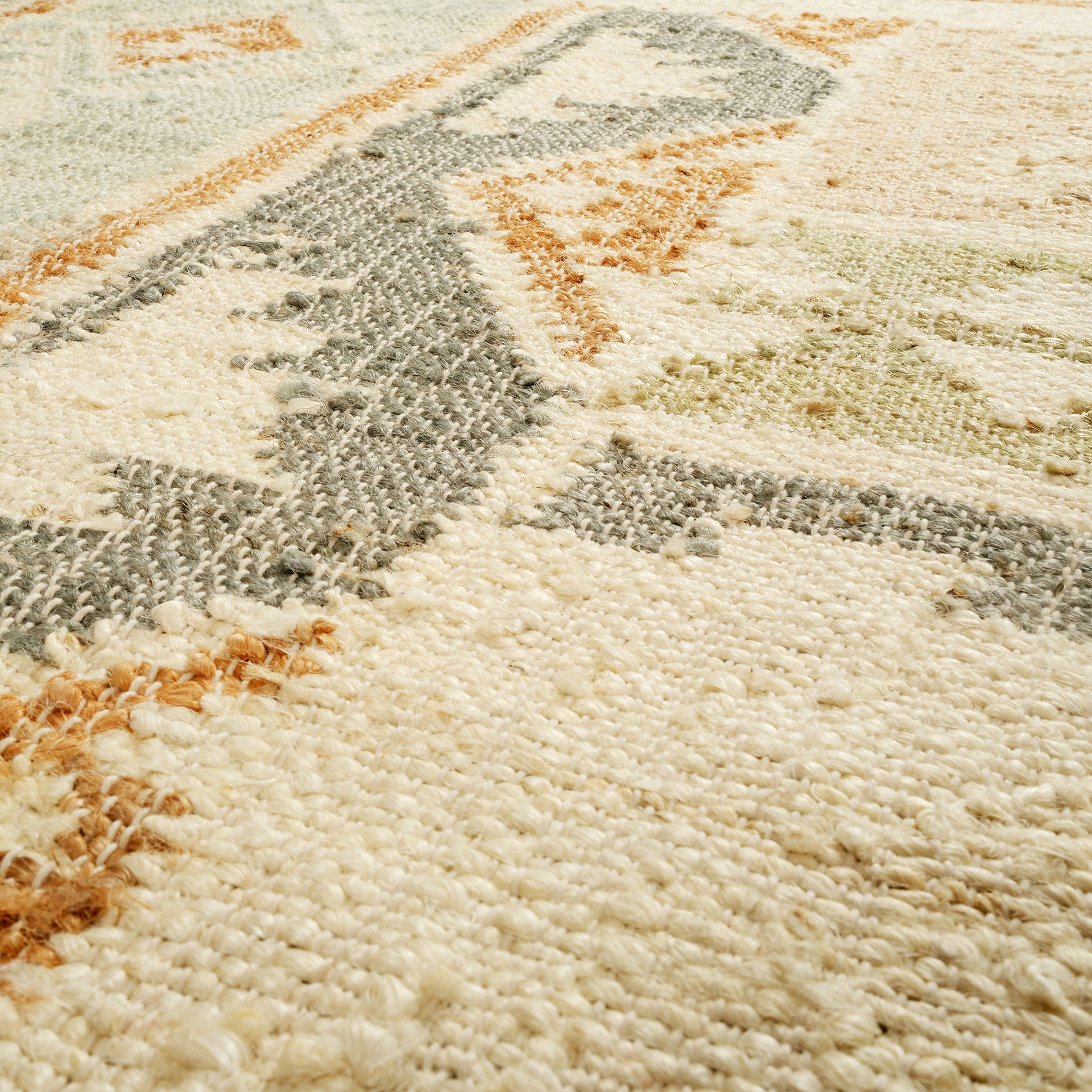 Jaıpur Jüt Kilim 80x150 Cm Bej - Mavi