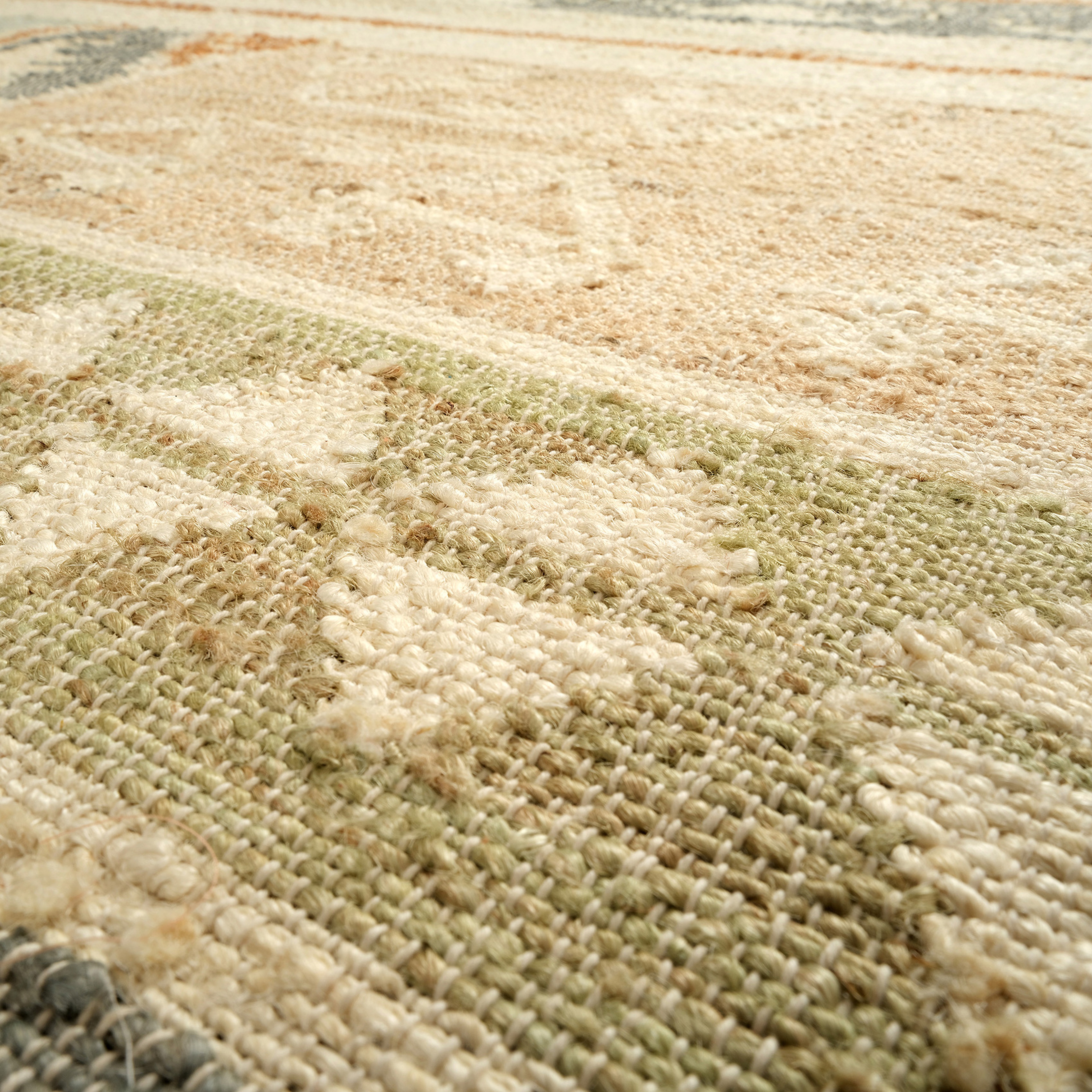 Jaıpur Jüt Kilim 80x150 Cm Bej - Mavi