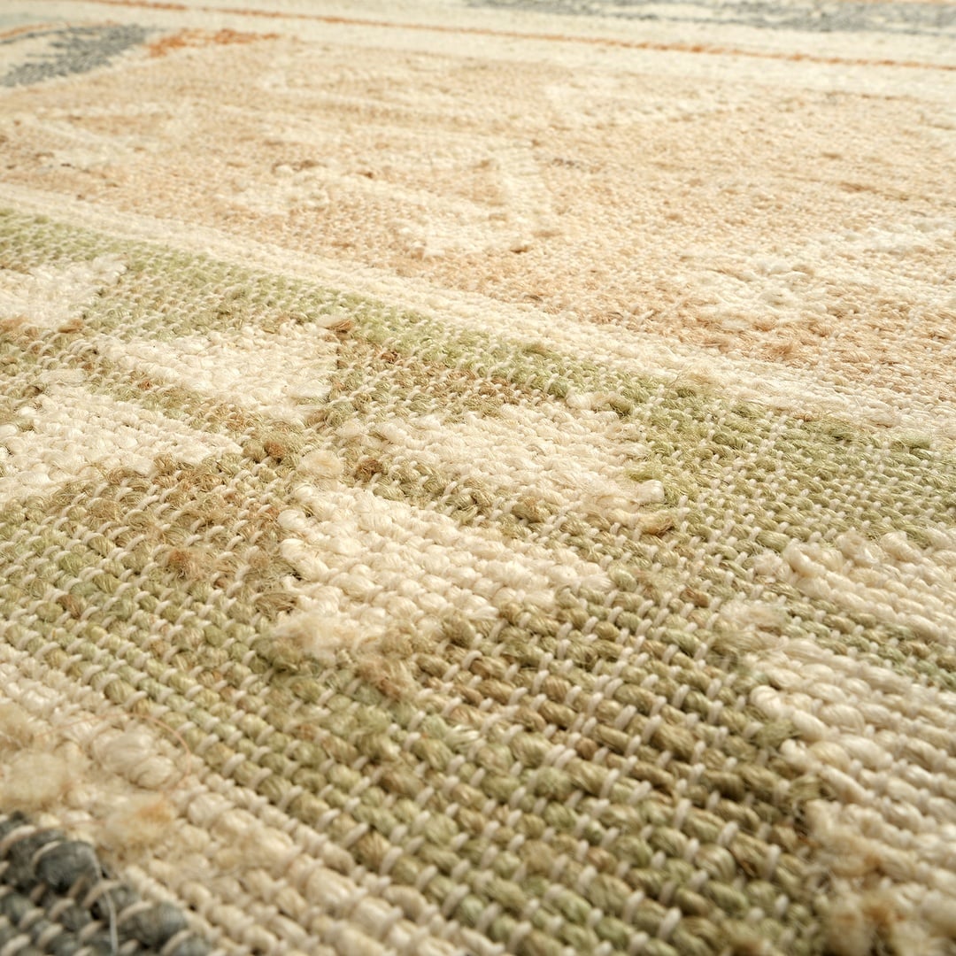 Jaıpur Jüt Kilim 160x230 Cm Bej - Mavi