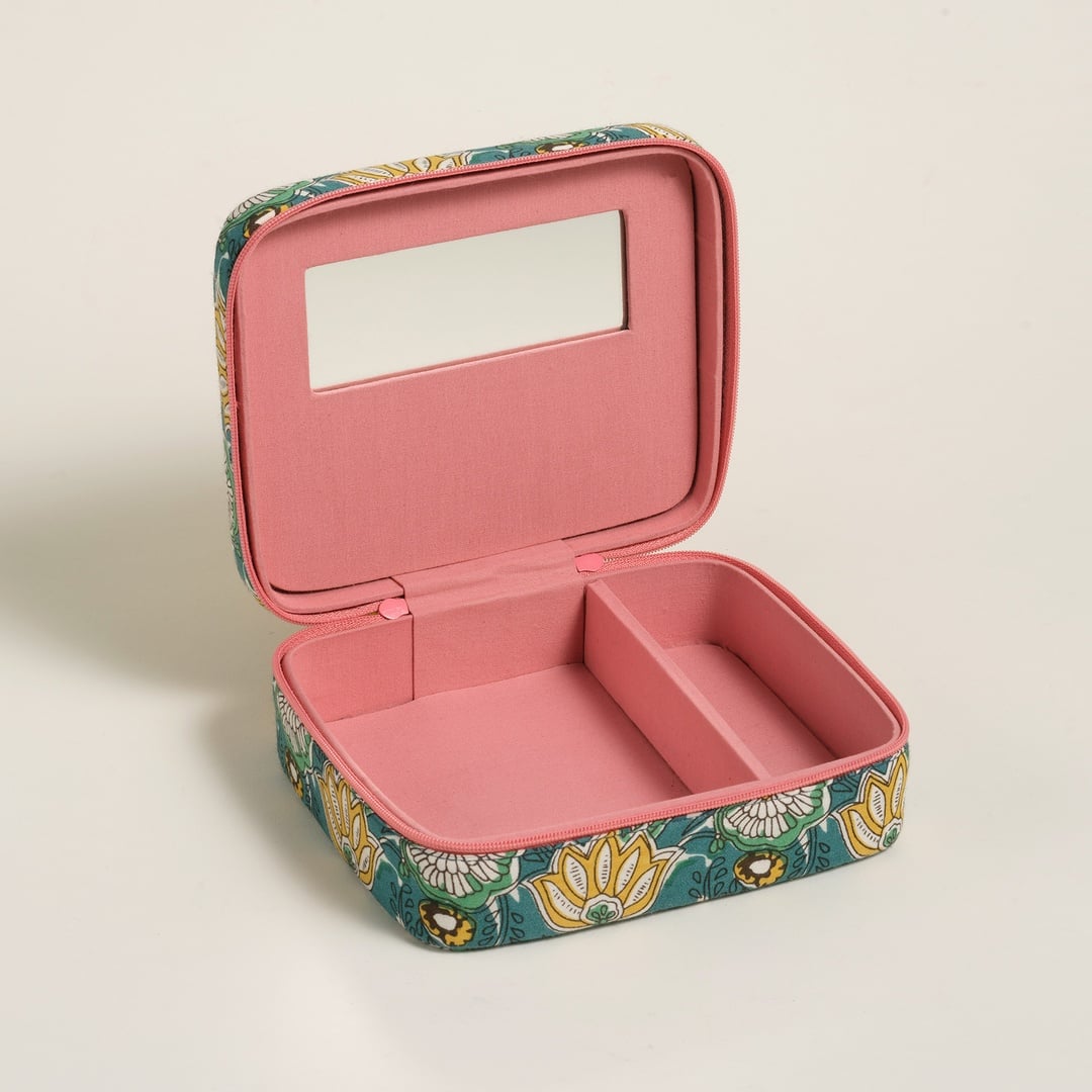 Rajpath Pamuk Dekoratif Kutu 17x15x6 Cm Yeşil