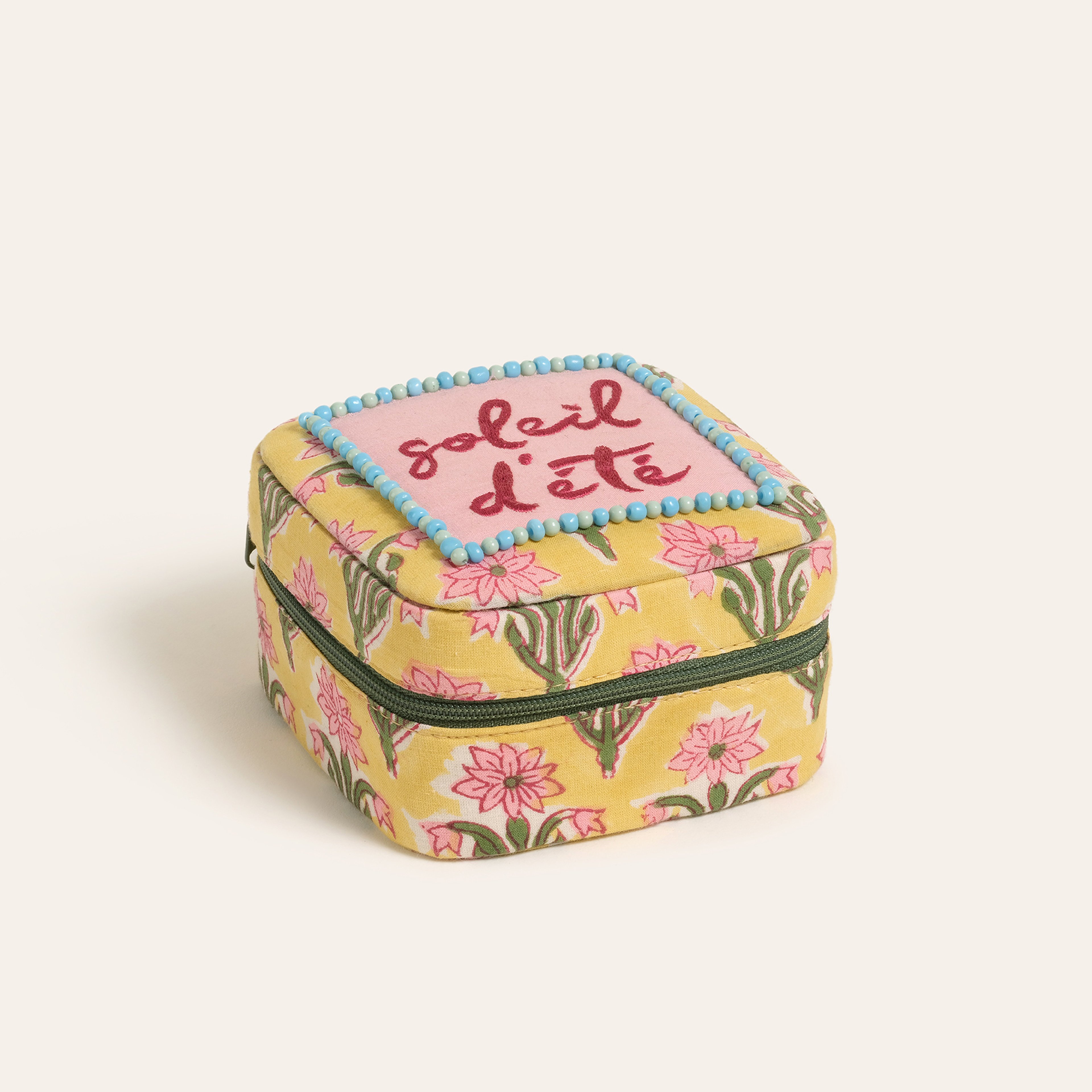 Rajpath Pamuk Dekoratif Kutu 11x11x6 Cm Sarı