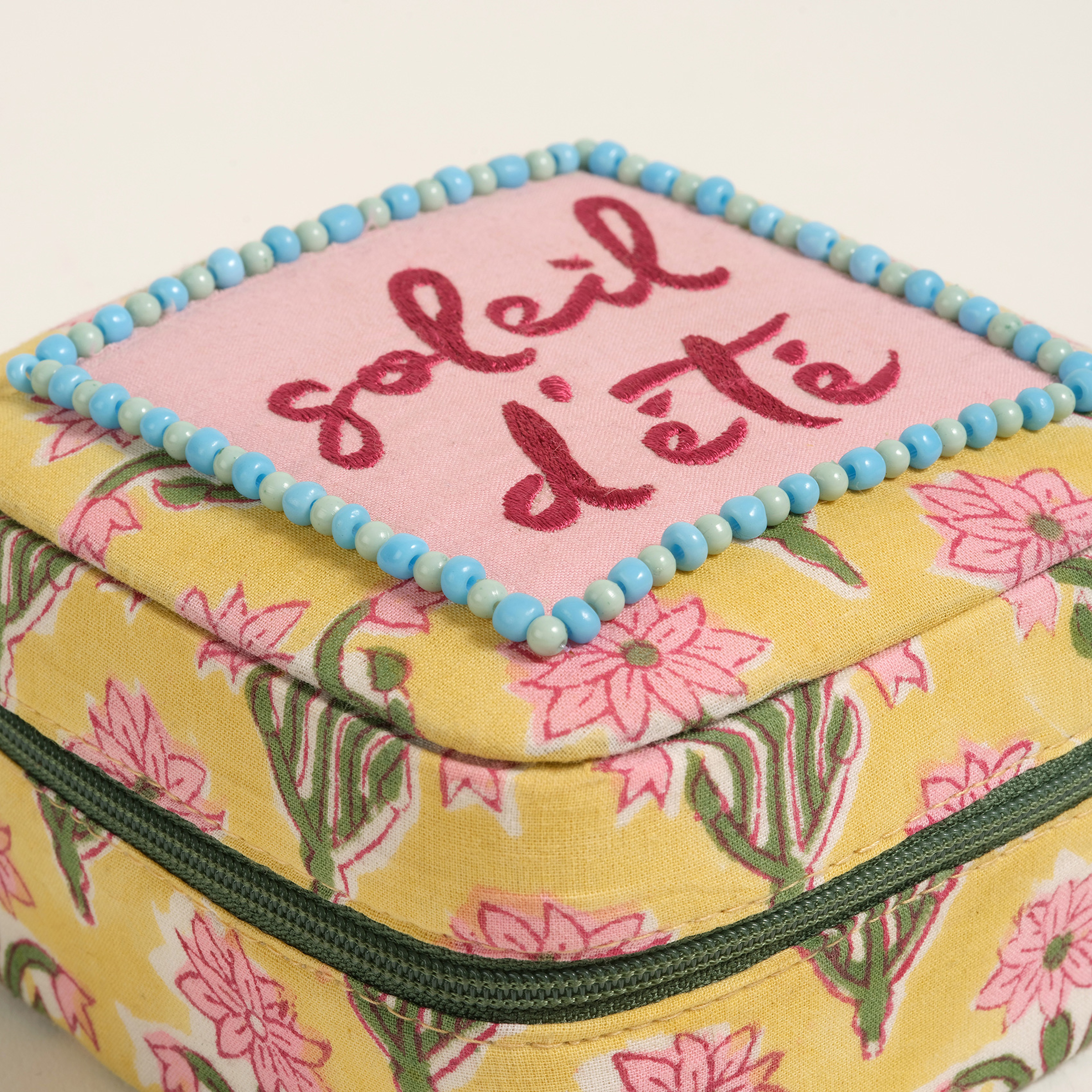 Rajpath Pamuk Dekoratif Kutu 11x11x6 Cm Sarı