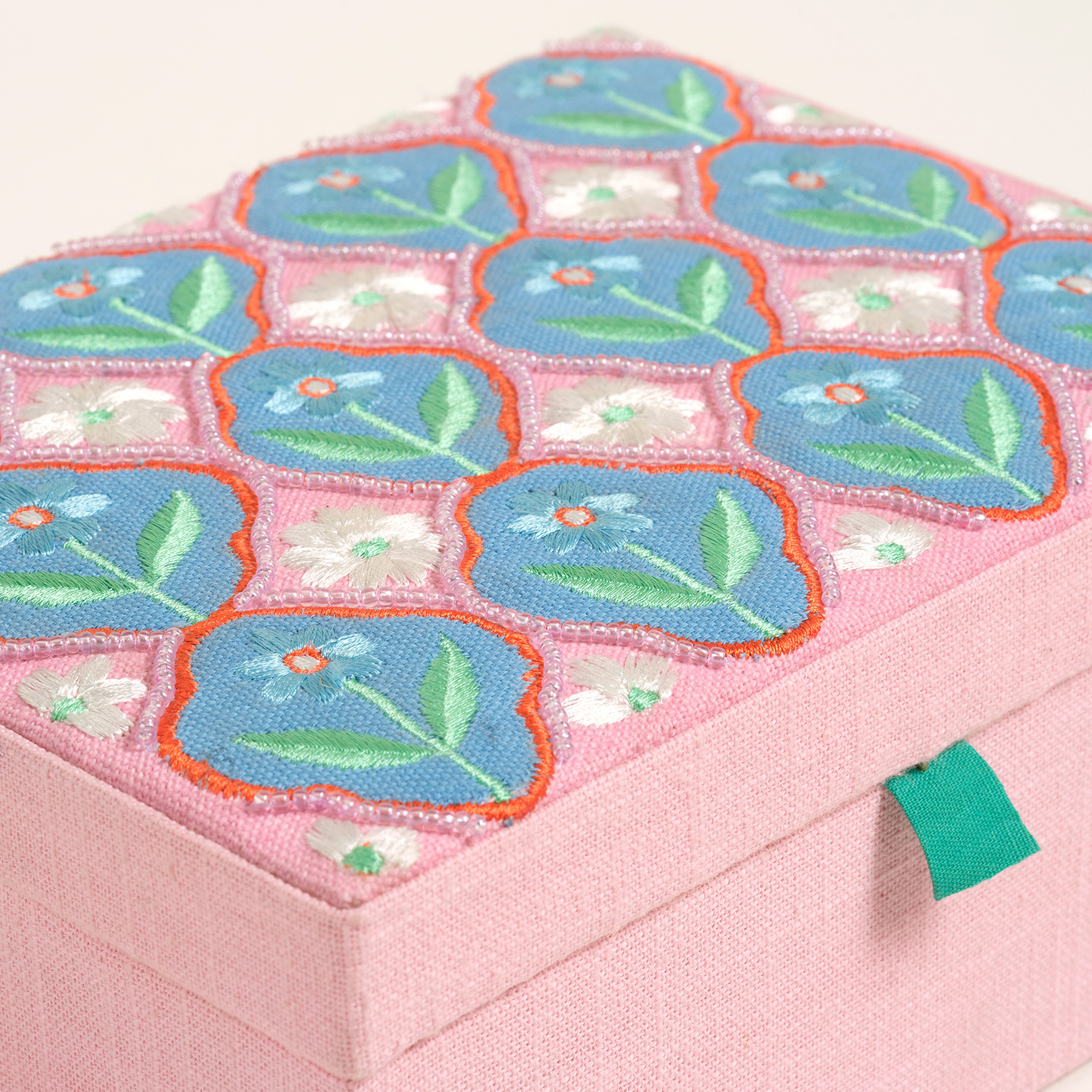Rajpath Pamuk Dekoratif Kutu 19x14x8 Cm Pembe