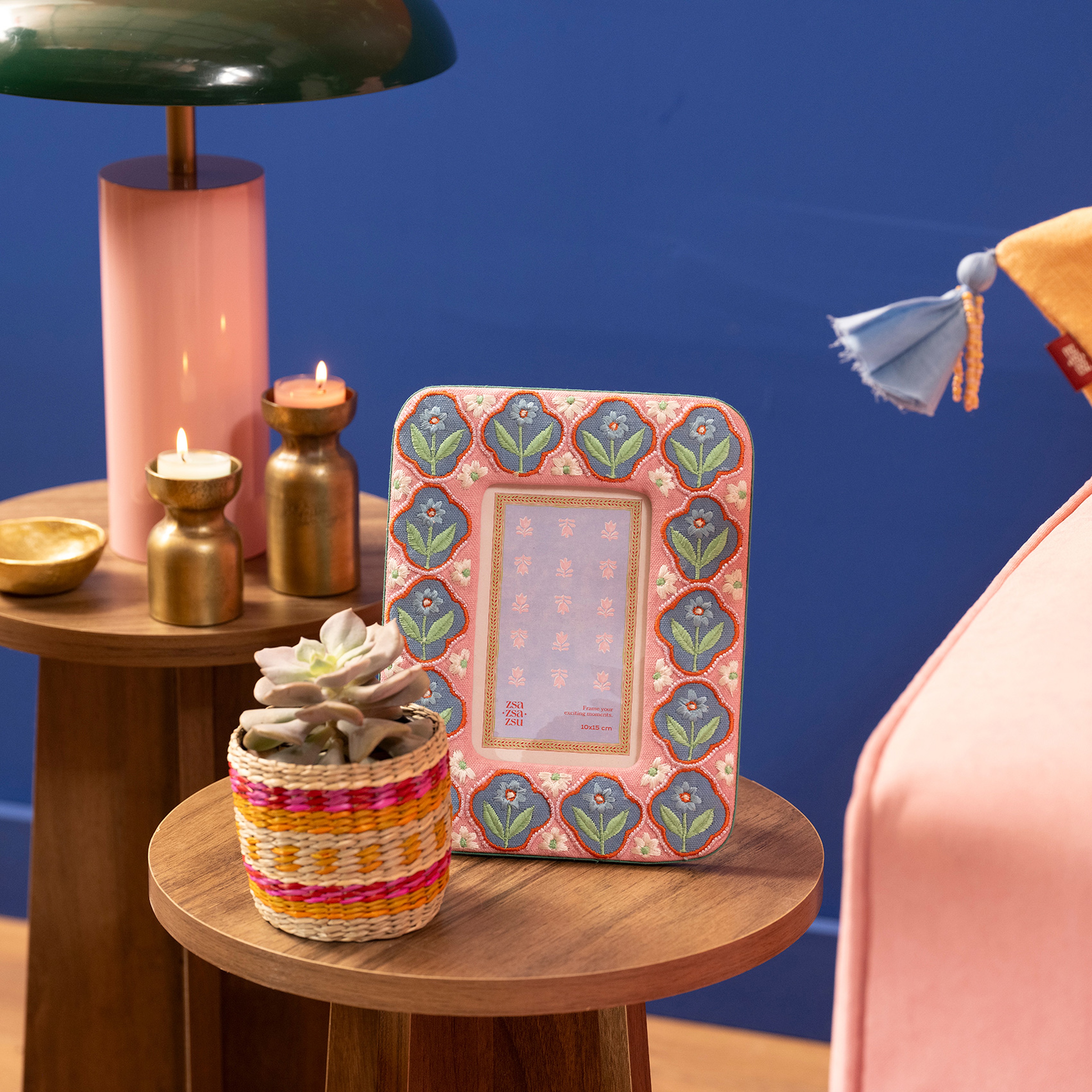 Rajpath Pamuk Çerçeve 18x23 Cm Pembe