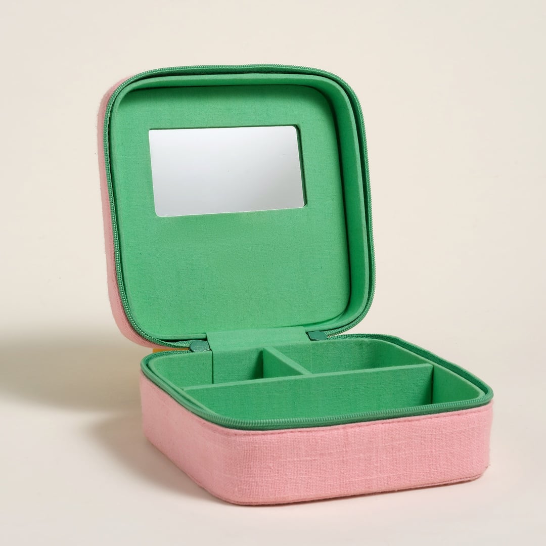 Rajpath Pamuk Dekoratif Kutu 13x13x6 Cm Pembe