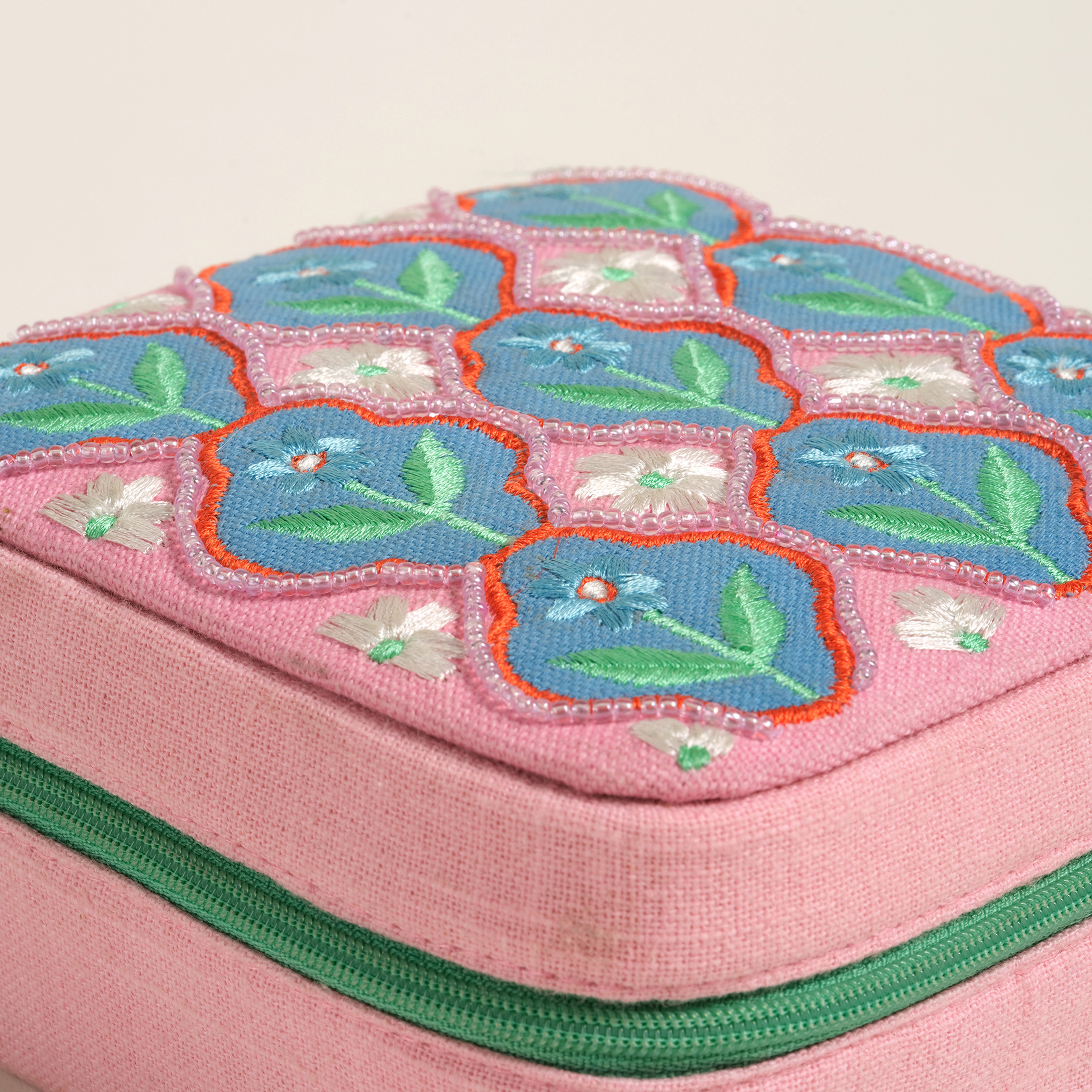 Rajpath Pamuk Dekoratif Kutu 13x13x6 Cm Pembe
