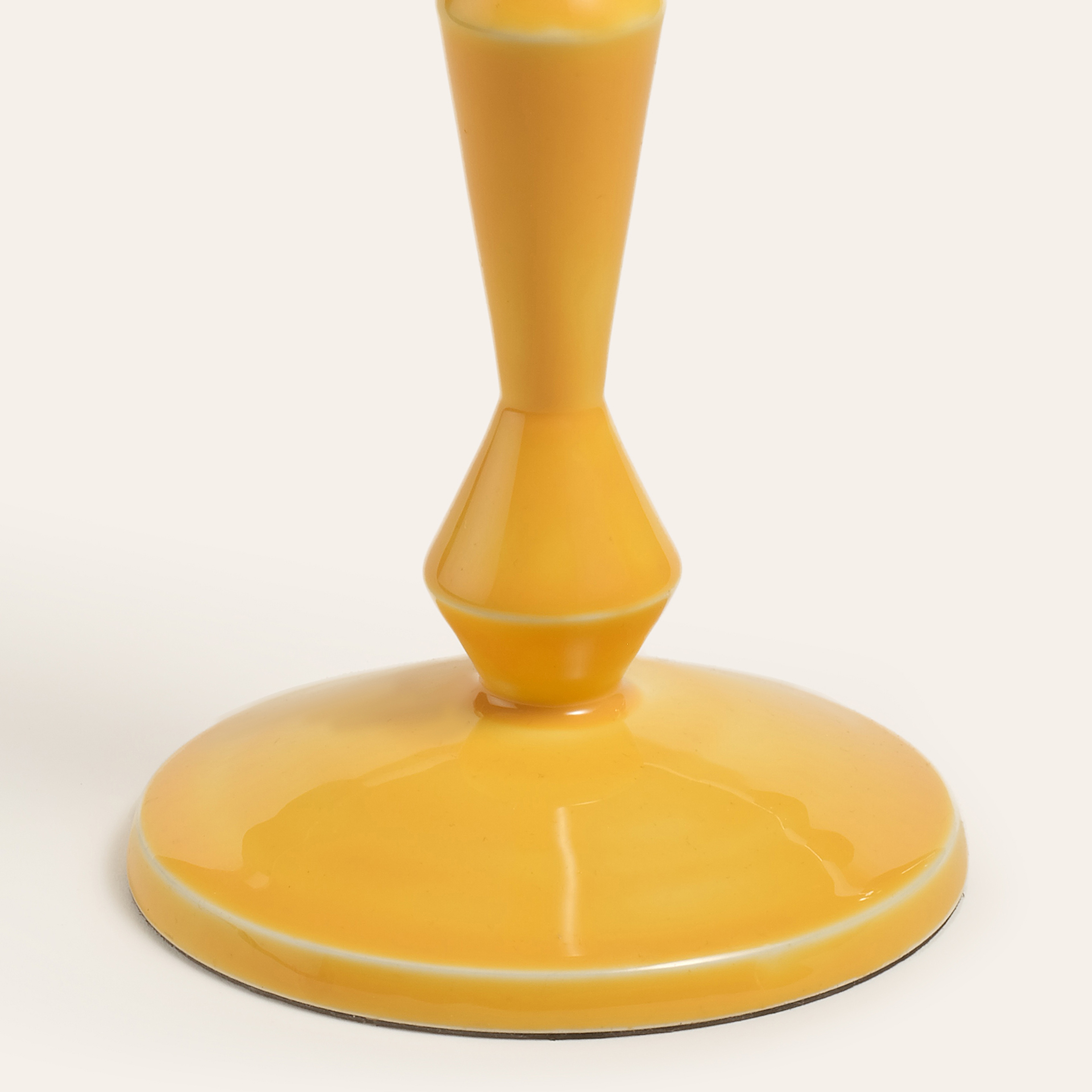 Nanpur Metal Şamdan 12x12x42 Cm Sarı