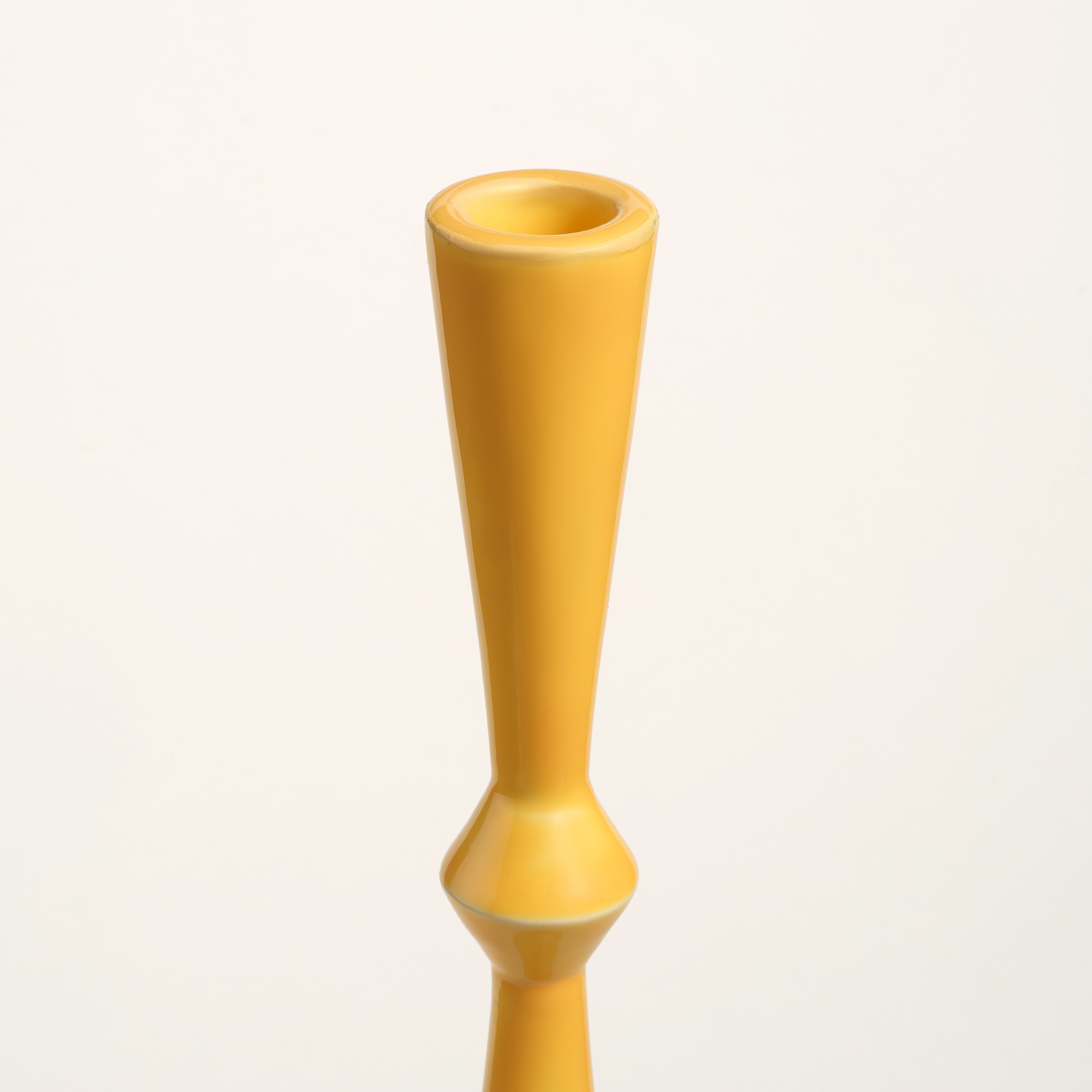 Nanpur Metal Şamdan 12x12x42 Cm Sarı