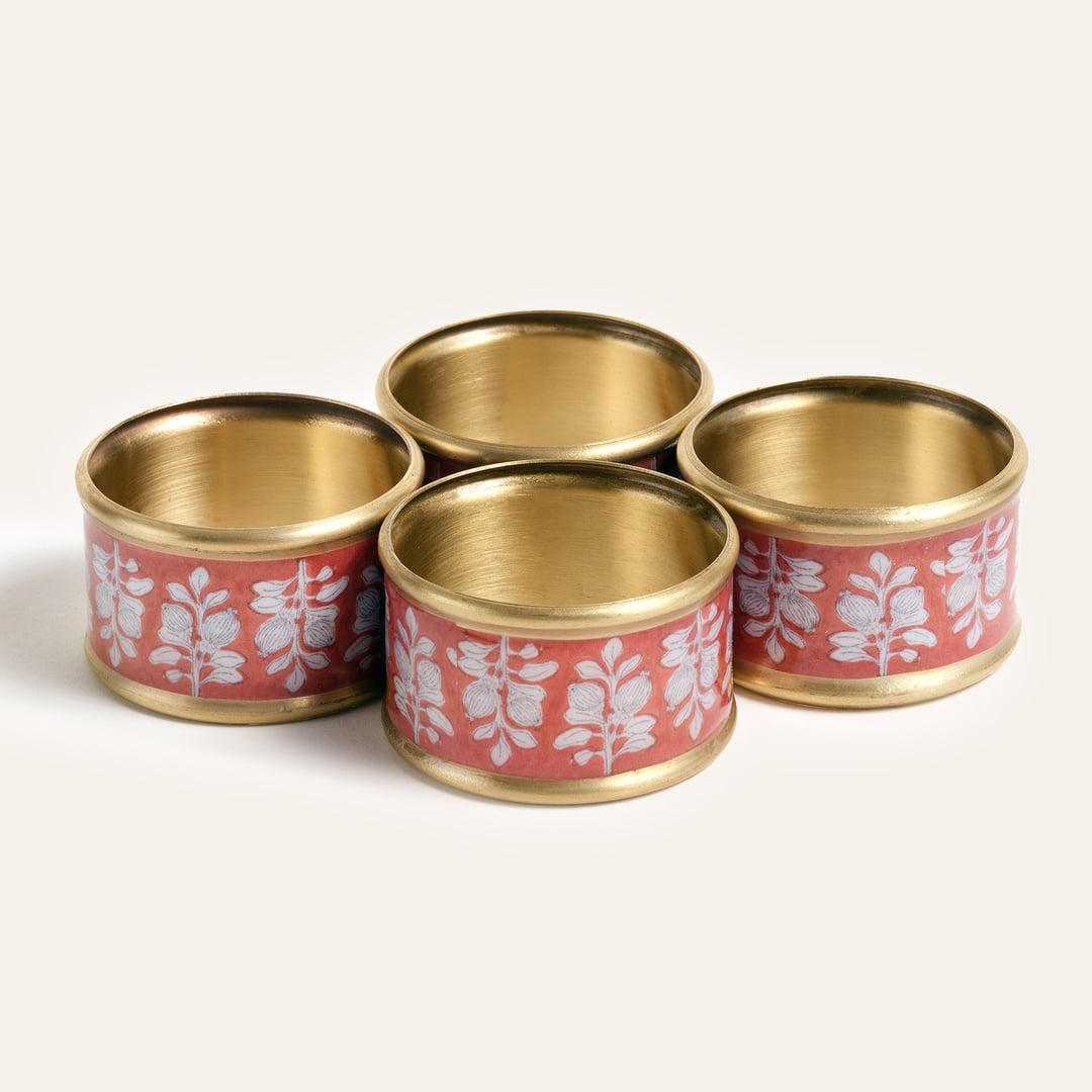 Agra Pirinç Peçete Halkası 5 Cm Kıremıt