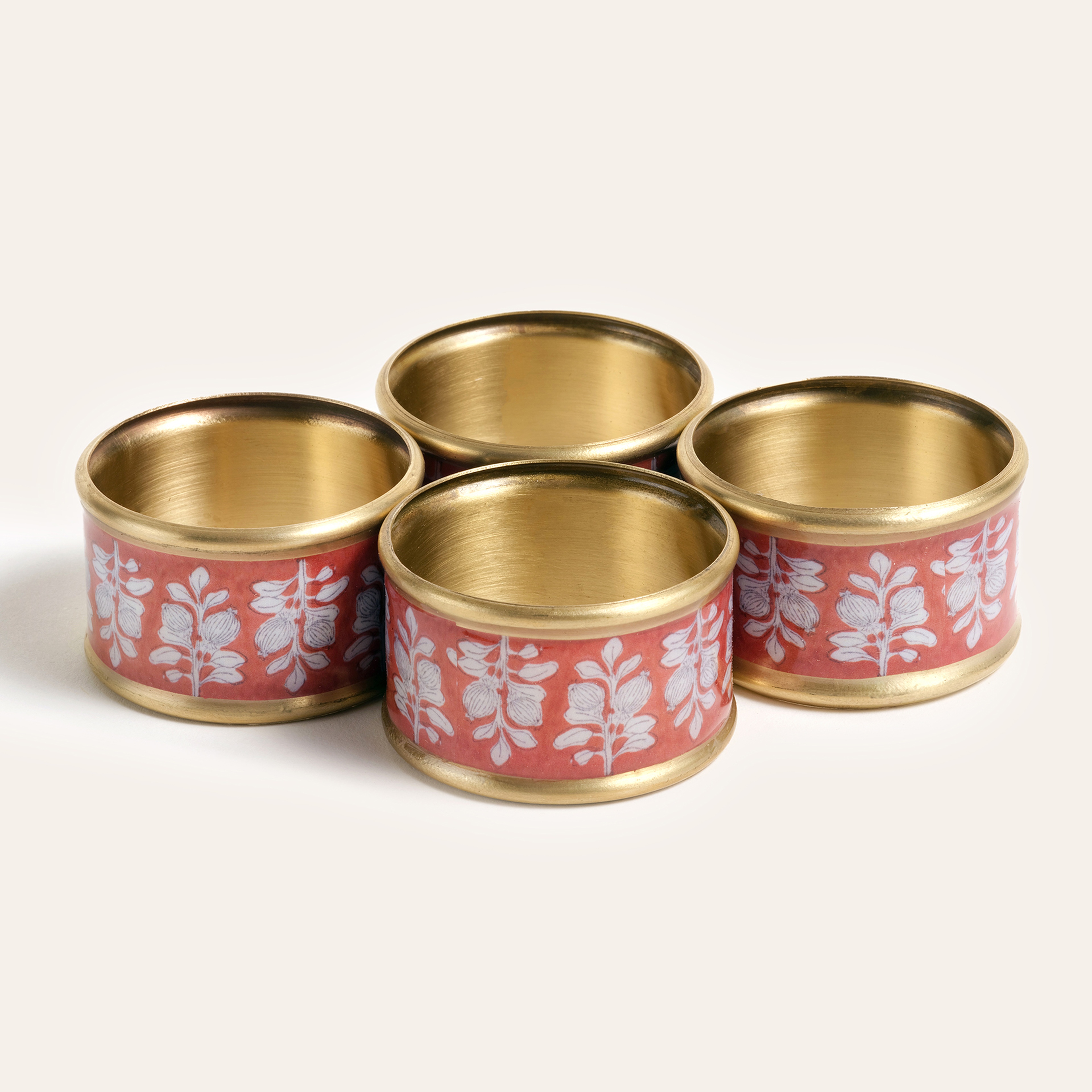 Agra Pirinç Peçete Halkası 5 Cm Kıremıt