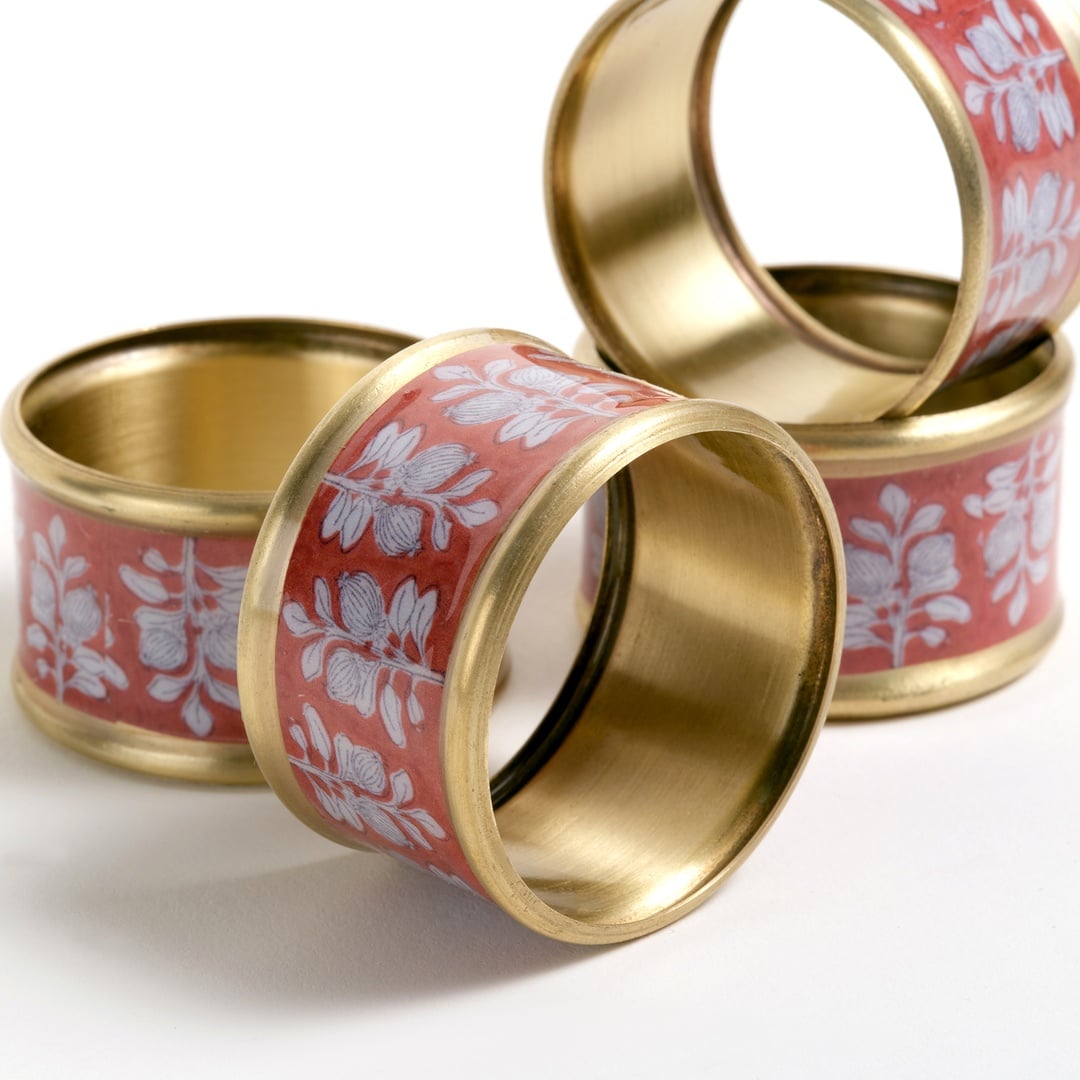 Agra Pirinç Peçete Halkası 5 Cm Kıremıt