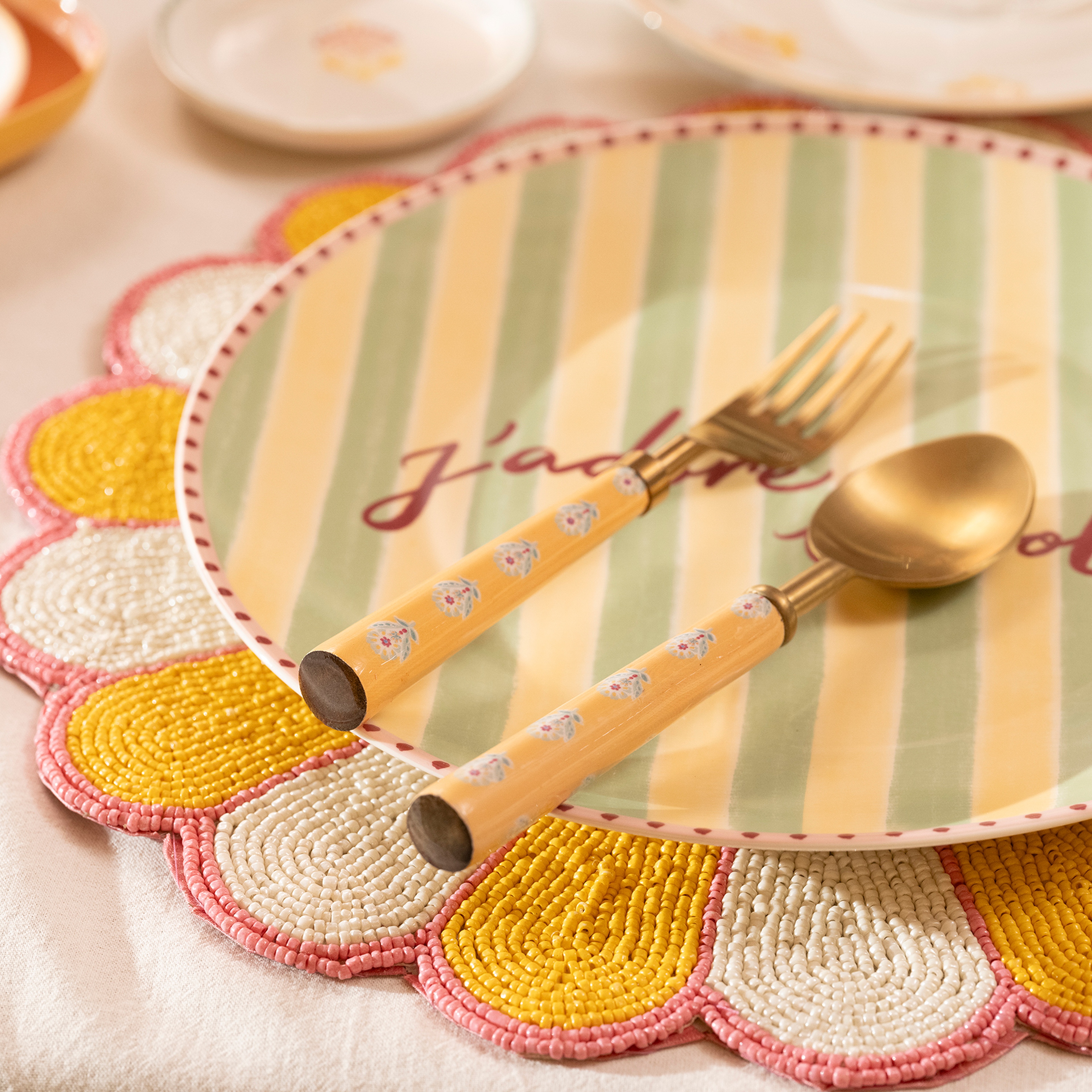 Rampur Çelik - Mango Ağacı Çkb Seti 5x23x2 Cm Sarı