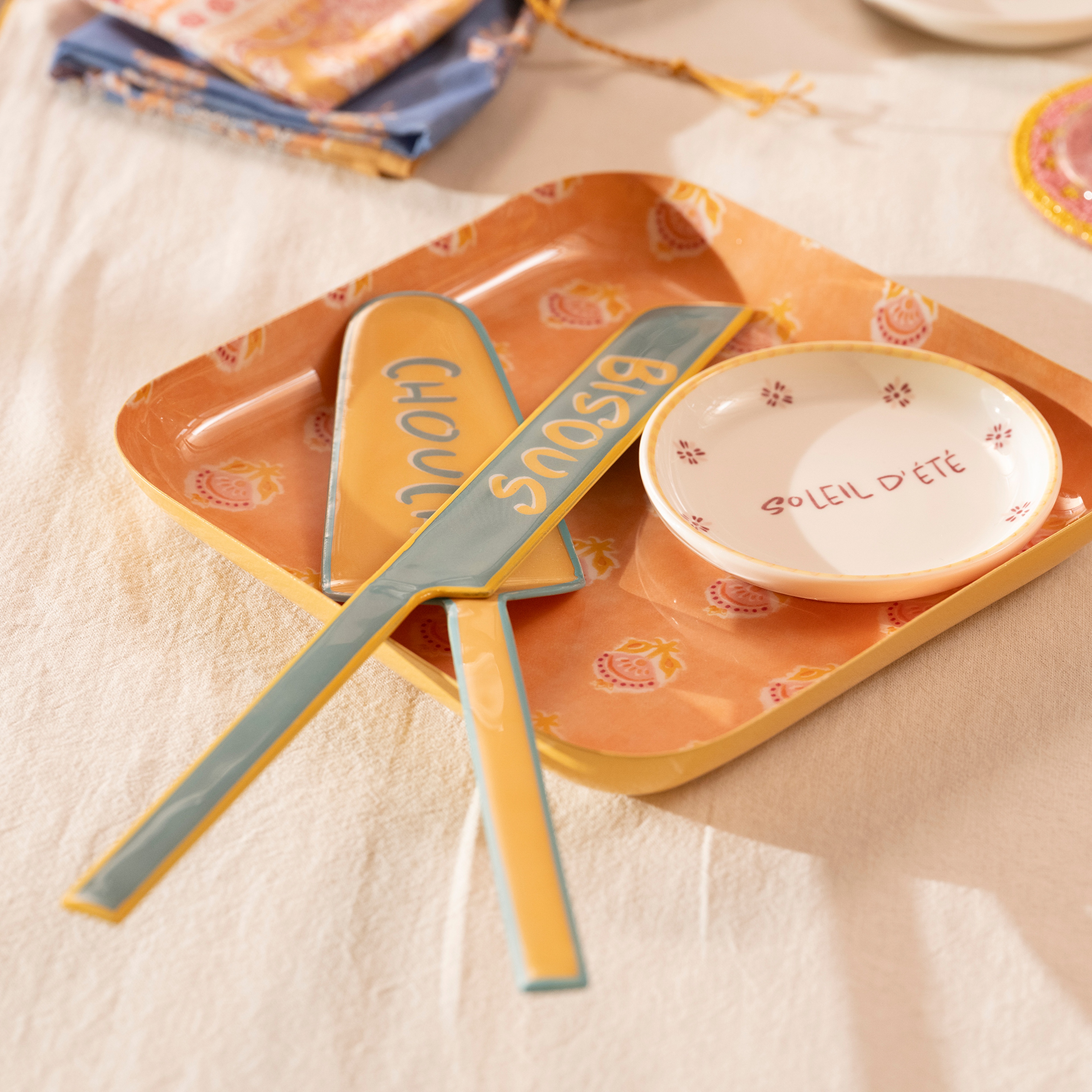 Rampur Çelik Servis Seti 30x10x2 Cm Renkli