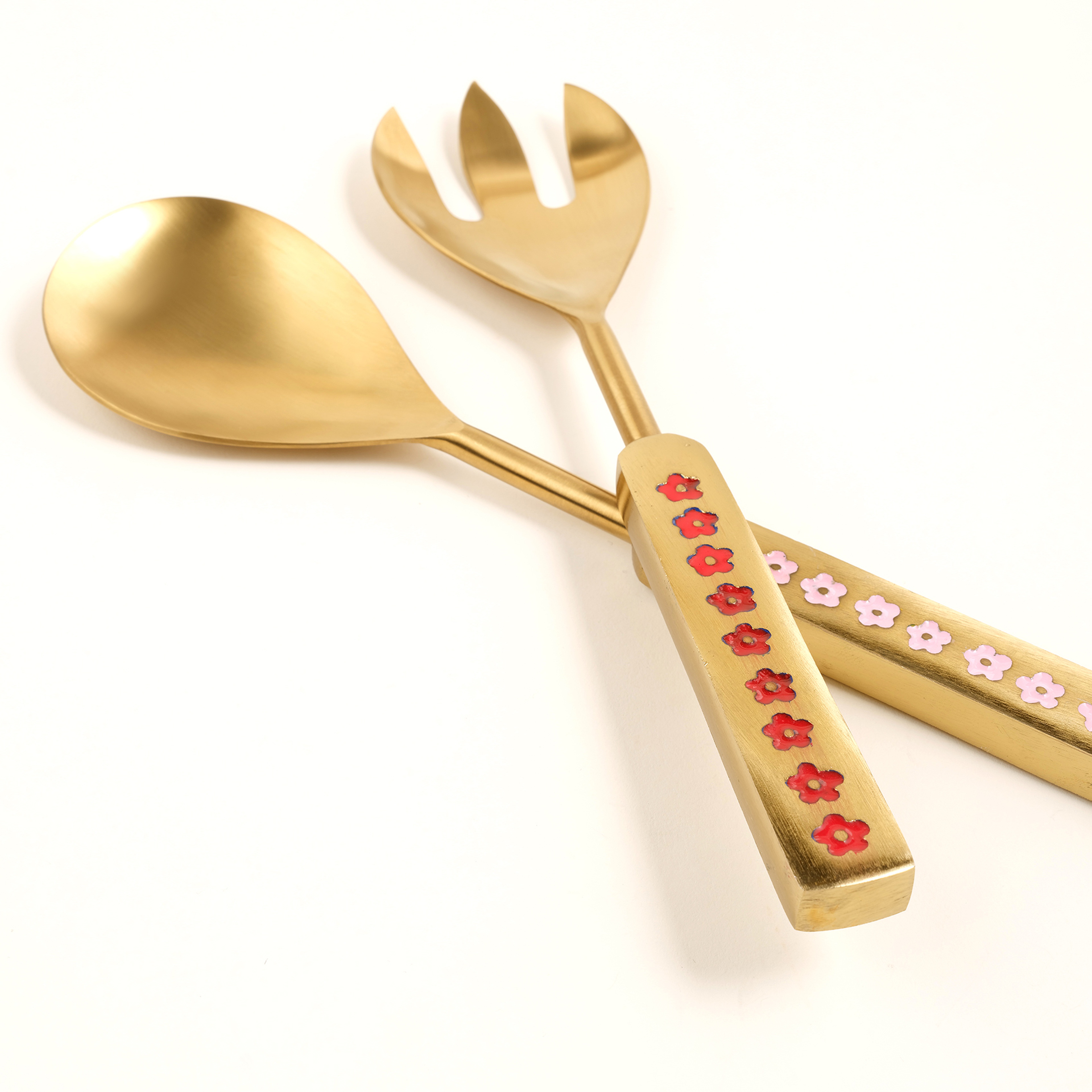 Rampur Çelik Salata Kaşık Seti 31x11x2 Cm Renkli