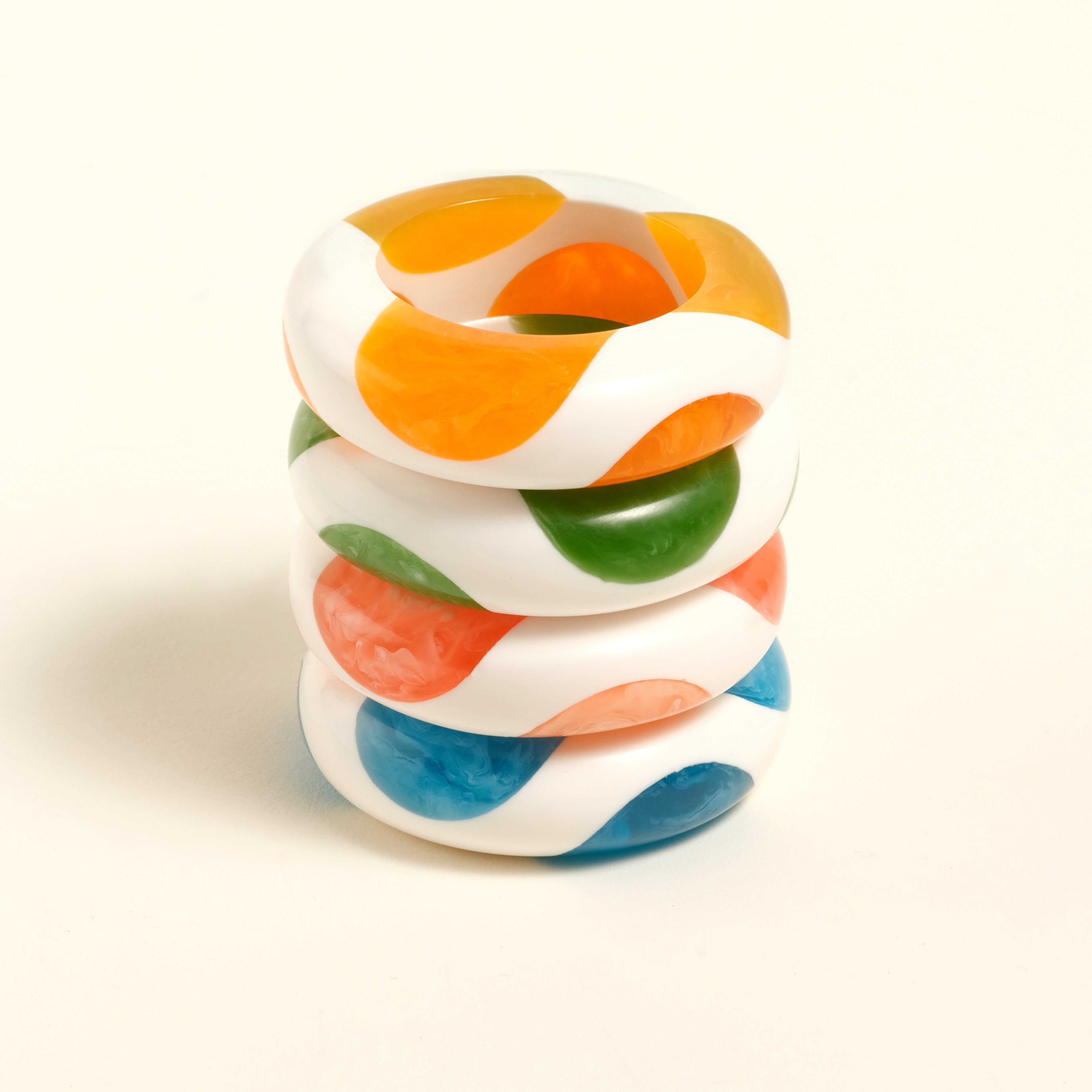 Tanda Reçine Peçete Halkası 6x6x2 Cm Renkli