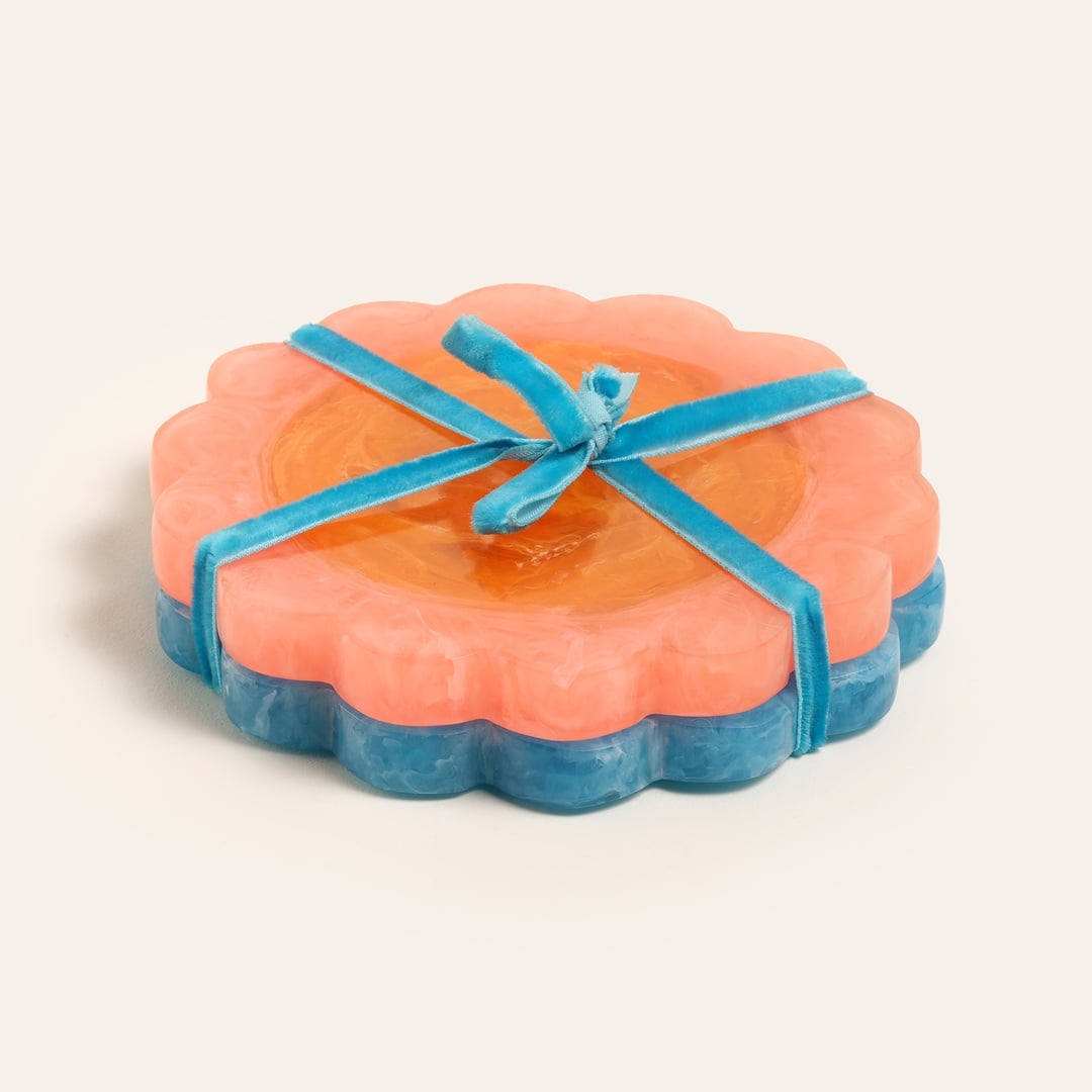 Tanda Reçine Bardak Altlığı 10x10x1 Cm Renkli