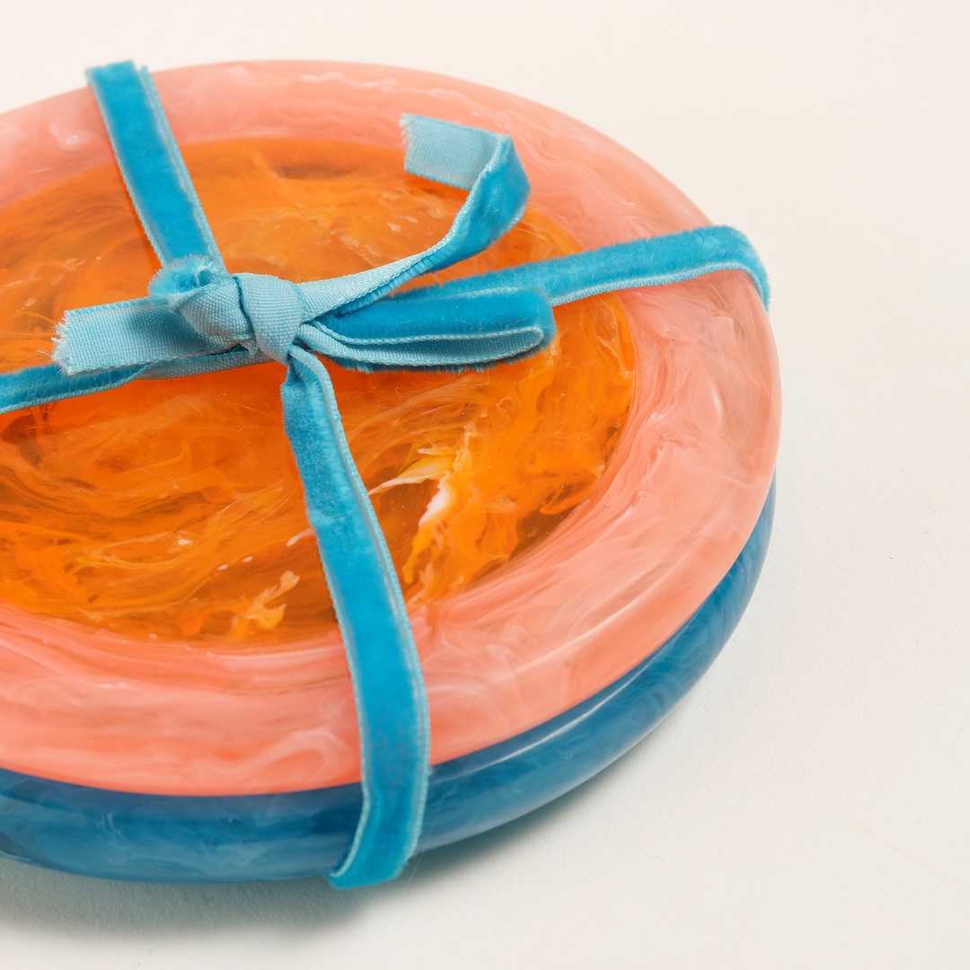 Tanda Reçine Bardak Altlığı 10x10x1 Cm Renkli