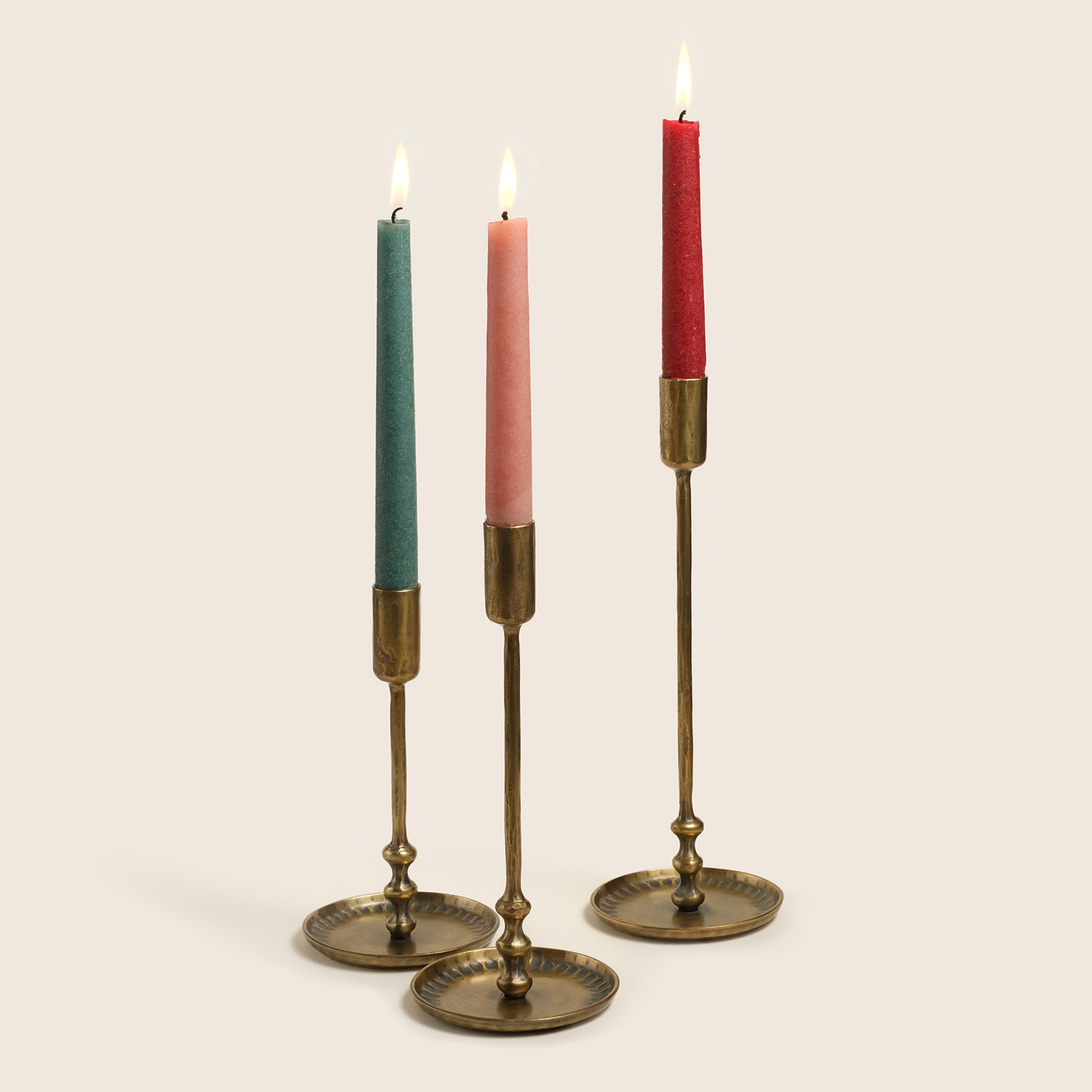 Bıjnor Metal Şamdan 10x10x30 Cm Altın