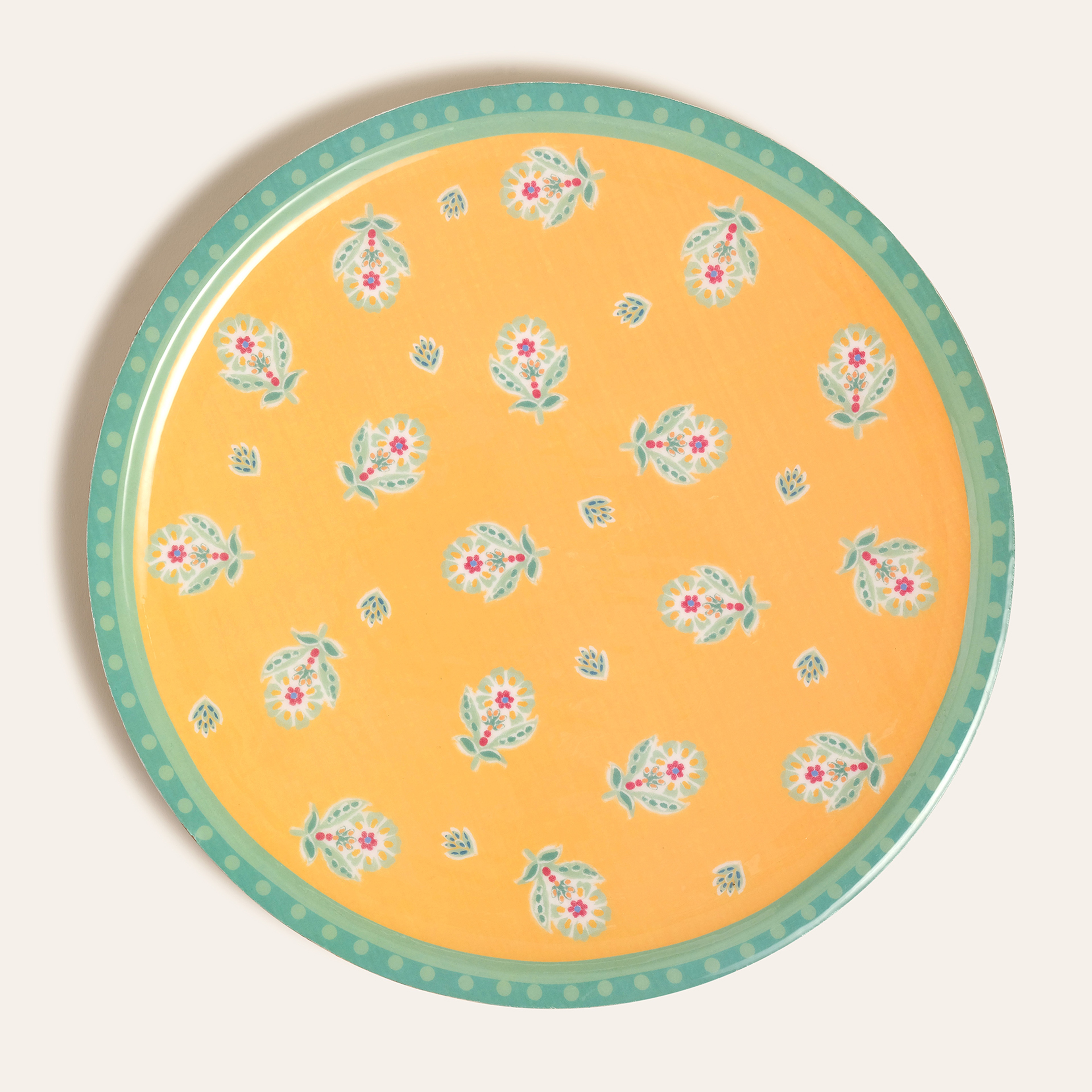 Lakrı Mango Ağacı Sunum Tahtası 36x36x2 Cm Yeşil